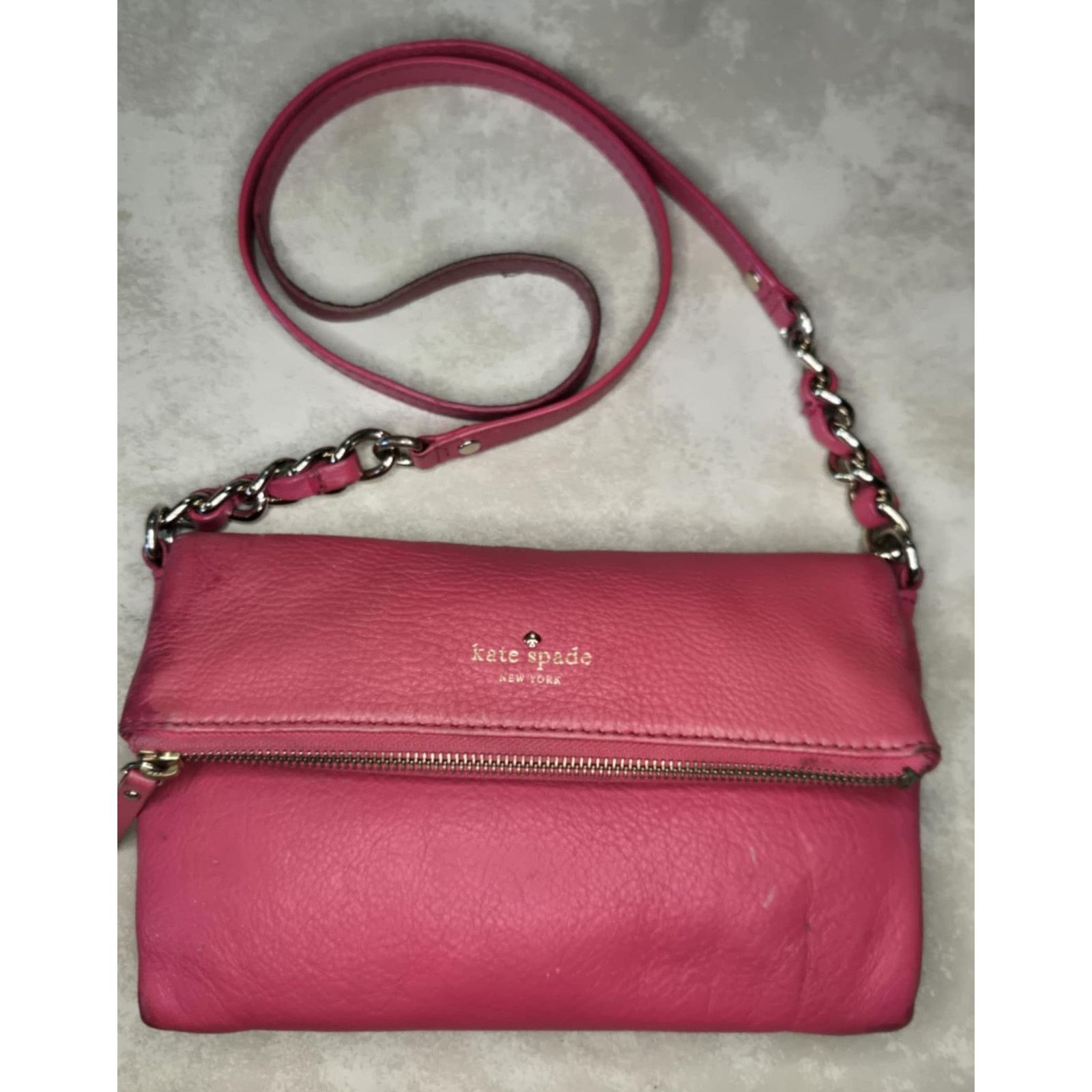 Kate Spade Cobble Hill Krista classic pink leather crossbody