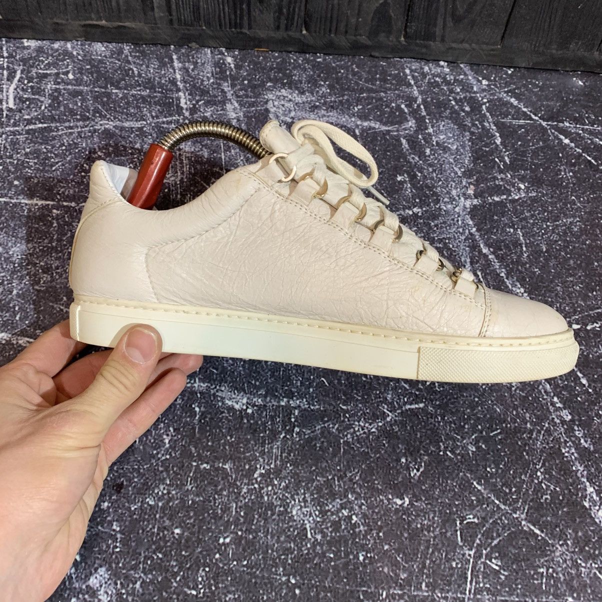 Balenciaga Balenciaga Arena Low White Leather Sneakers Size 39 Size US 9 / IT 39 - 10 Thumbnail