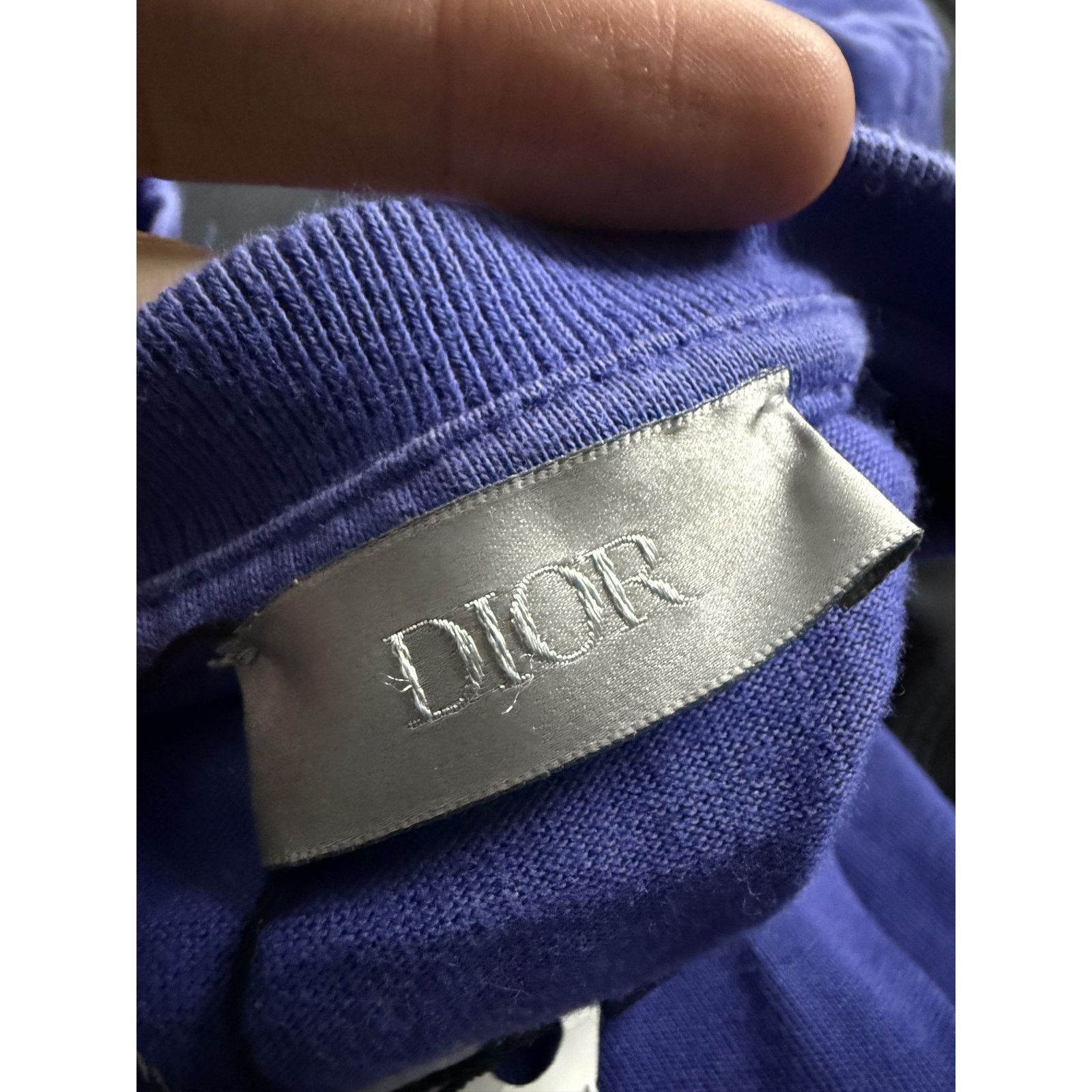 Dior Dior CD Purple Tee Used Small Size US S / EU 44-46 / 1 - 5 Thumbnail