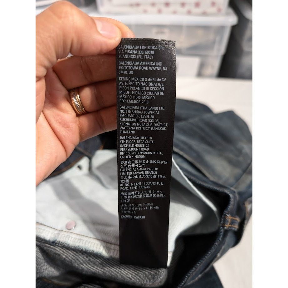 Balenciaga o1rshd1 Normal Fit Pants Organic Japanese Twill in Blue Size US 28 / EU 44 - 21 Thumbnail
