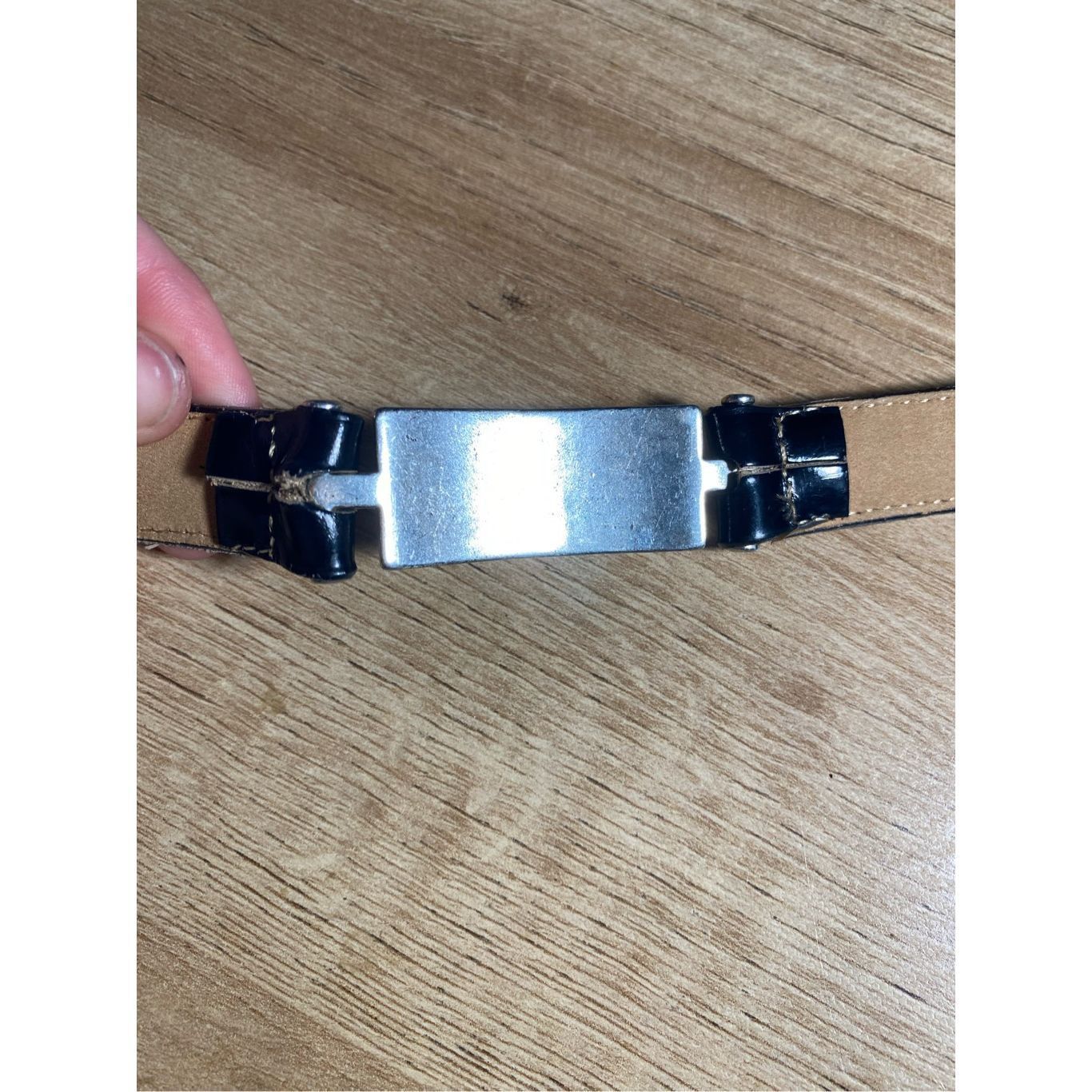Brighton Brighton Belt - Black Leather with Silvertone Belt-Buckle Size ONE SIZE - 4 Thumbnail