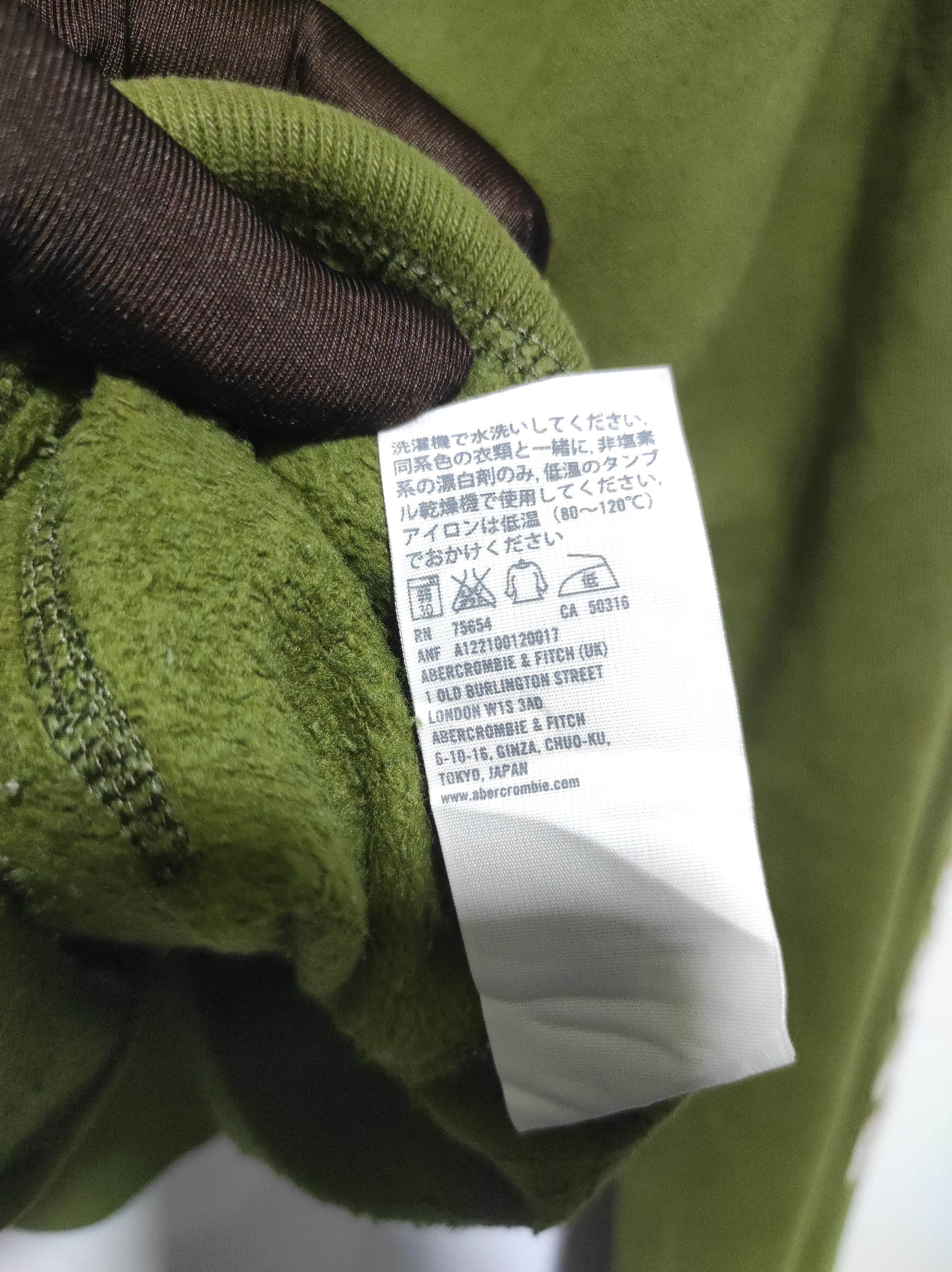 Abercrombie & Fitch Abercrombie & Fitch Green zipper fur hoodie ifsix LGB style Size US L / EU 52-54 / 3 - 13 Thumbnail