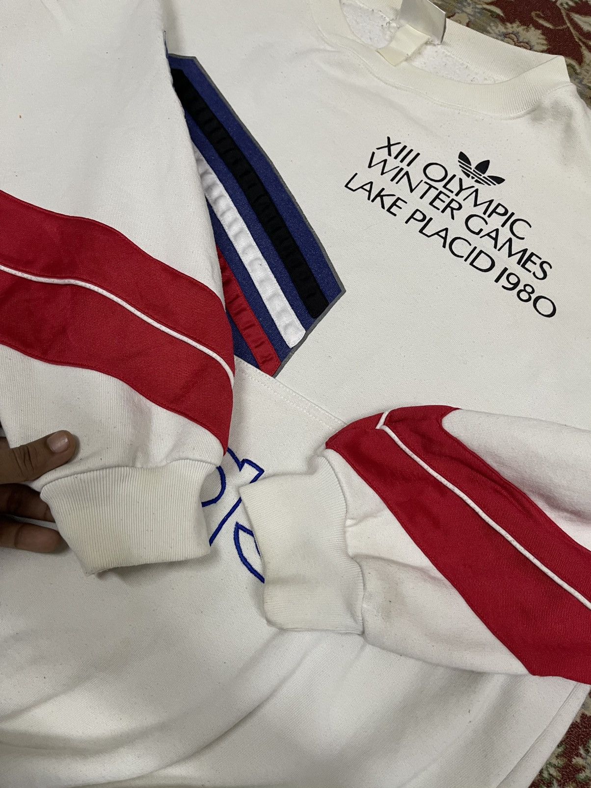 Adidas VINTAGE 1980 ADIDAS LAKE PLACID OLYMPICS SWEATSHIRT OVP Size US XL / EU 56 / 4 - 11 Thumbnail