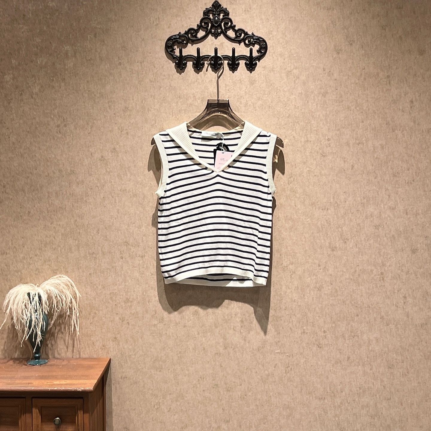 Dior Dior Striped Logo Knit Tank Top Size 38 Size S / US 4 / IT 40 - 1 Thumbnail