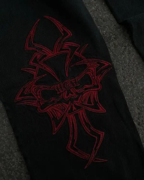 VIBE Jeans with skull embroidery baggy denim retro style loose Size US 30 / EU 46 - 4 Thumbnail