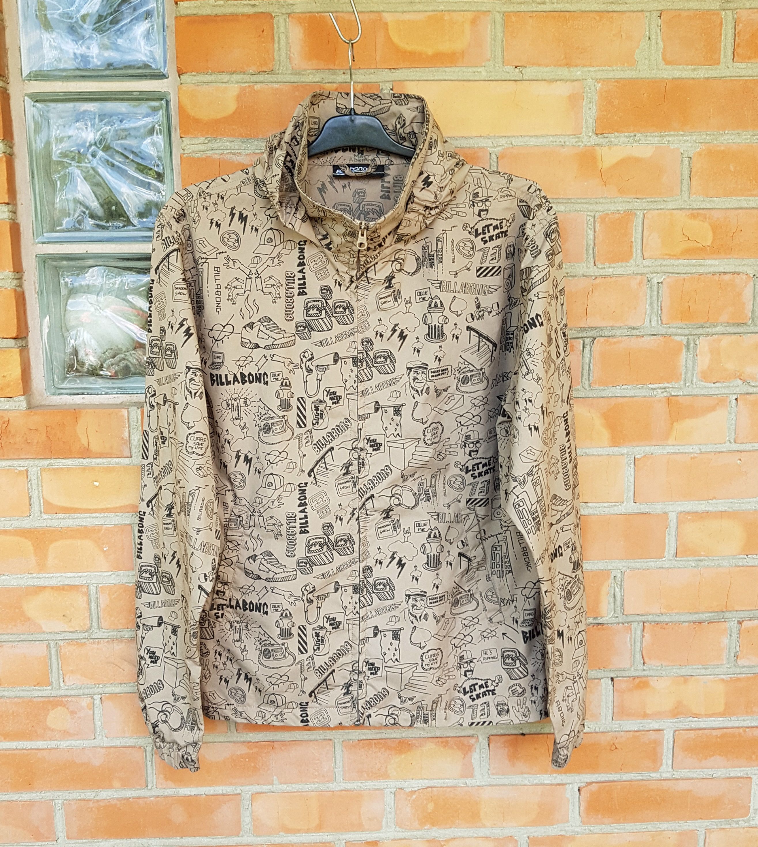 Billabong Billabong All Over Print Skate Windbreaker Full Zip sz S Size US S / EU 44-46 / 1 - 1 Thumbnail