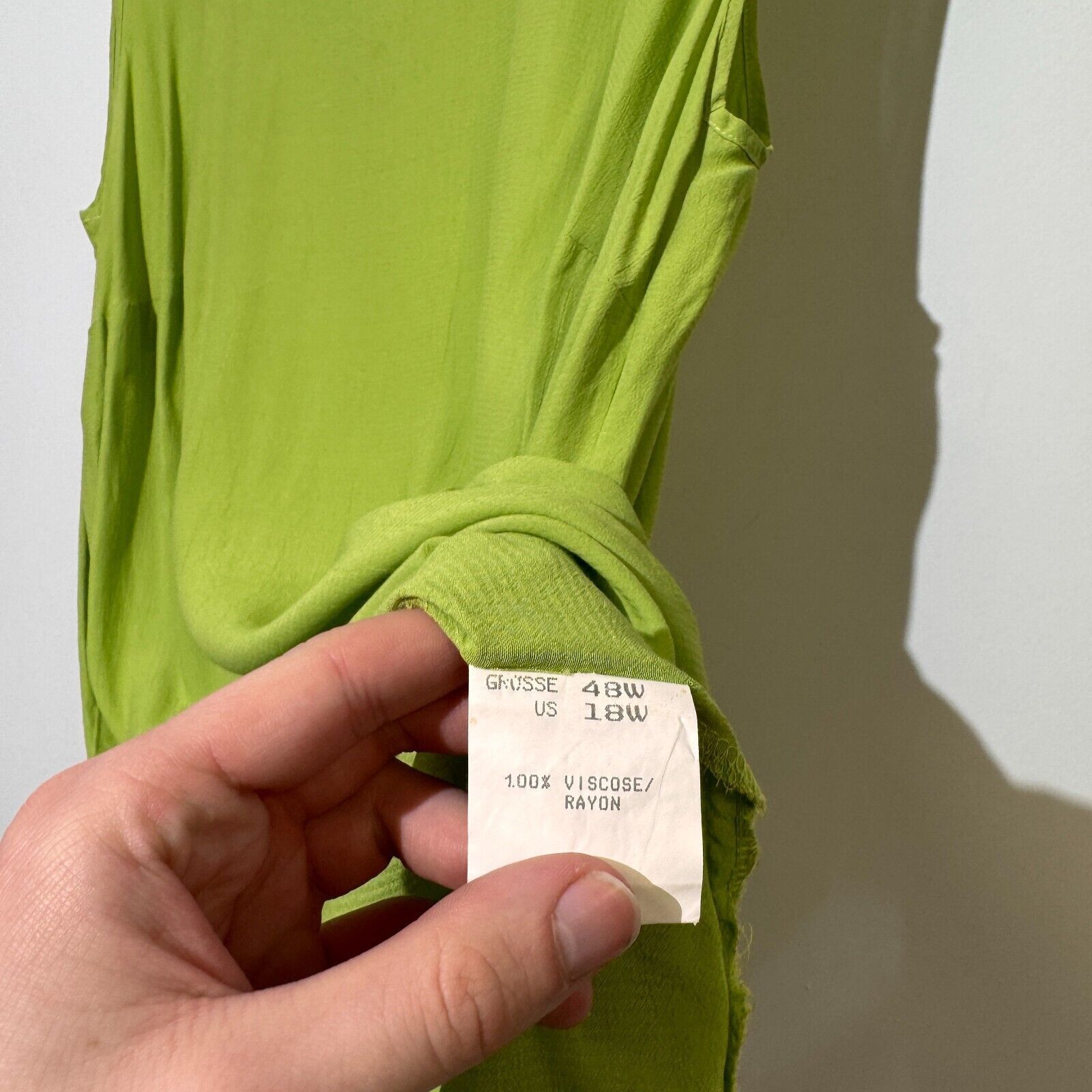 Givenchy × Vintage Vintage Givenchy Unisex Green Viscose Dress Size 18W Size L / US 10 / IT 46 - 10 Thumbnail