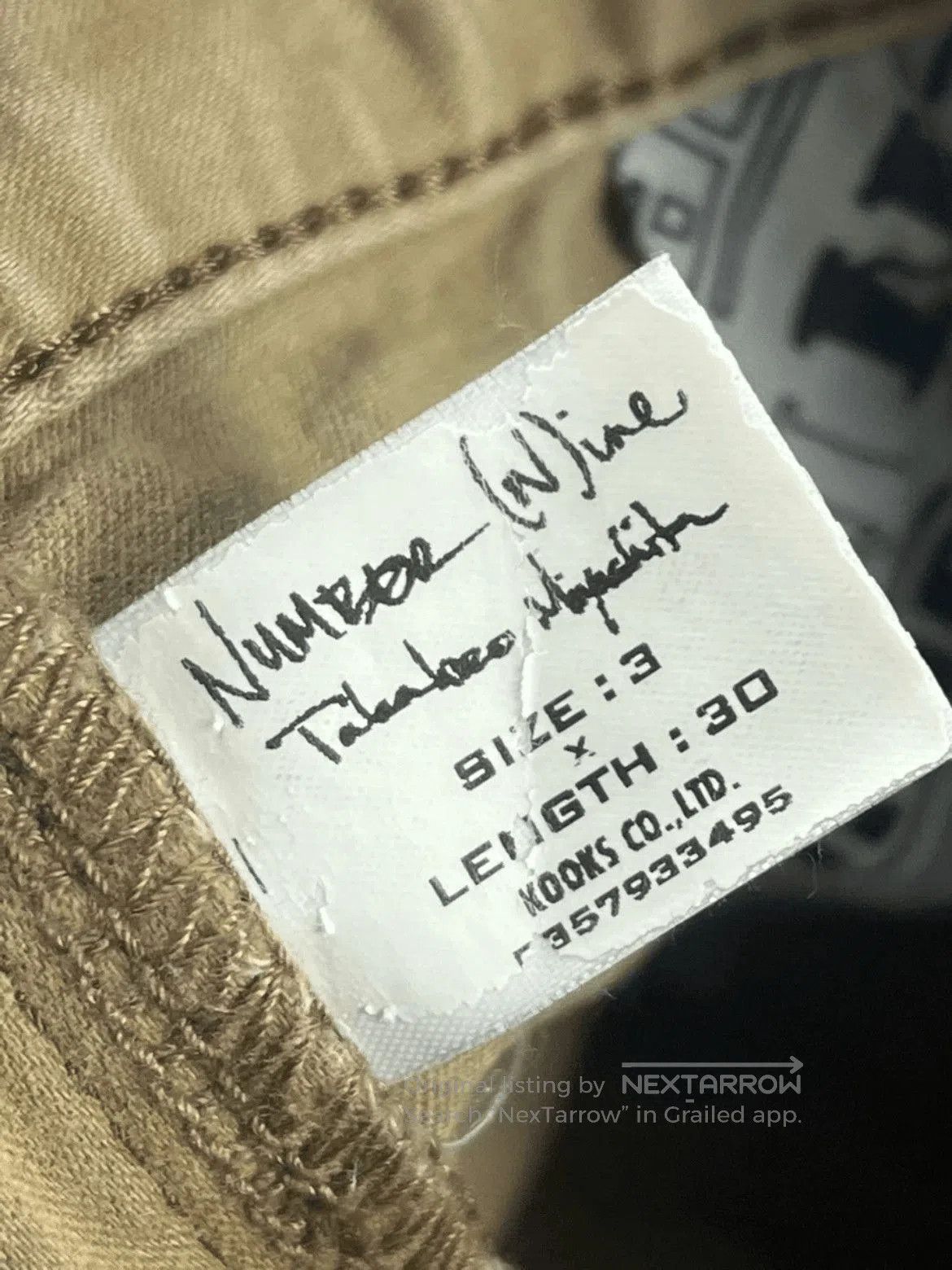 Number (N)ine Sz 3 Number Nine 05SS Size Zipper Trousers. Size US 30 / EU 46 - 4 Thumbnail