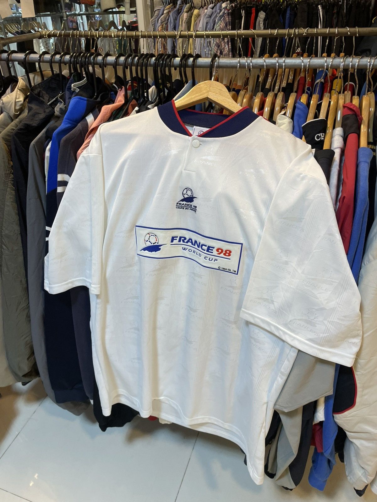 Other Vintage France 98 Jersey Size US XL / EU 56 / 4 - 1 Thumbnail