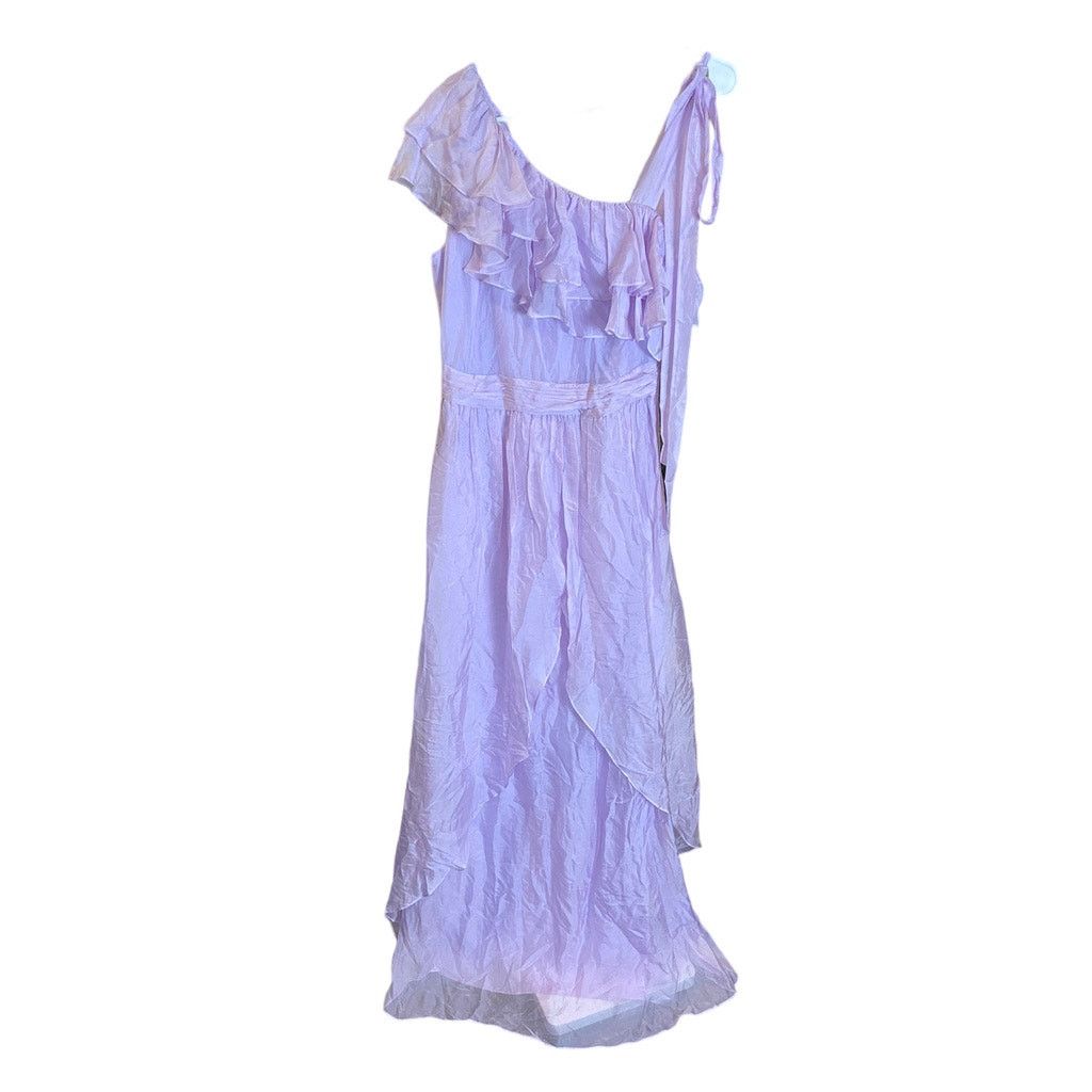 Rachel Zoe RACHEL ZOE Susanna One Shoulder Ruffled Maxi Gown Lilac 8 Size M / US 6-8 / IT 42-44 - 2 Thumbnail