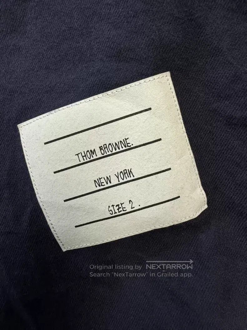 Thom Browne Thom Browne Flannel Four-Stripe Shirt Size US M / EU 48-50 / 2 - 4 Thumbnail