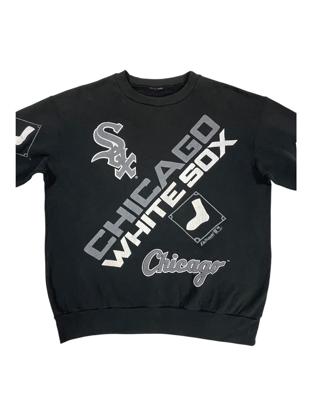 MLB × Majestic × Vintage Vintage 1991 RARE Chicago White Sox Majestic MLB Sweatshirt Size US L / EU 52-54 / 3 - 2 Thumbnail