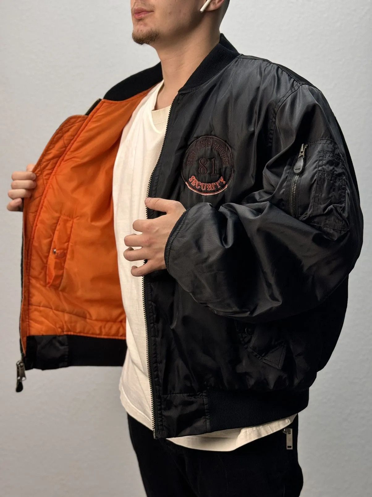 Alpha Industries OKAMOTO Security INDUSTRIES MA1 BOMBER JACKET FADED COLORS Size US L / EU 52-54 / 3 - 6 Thumbnail