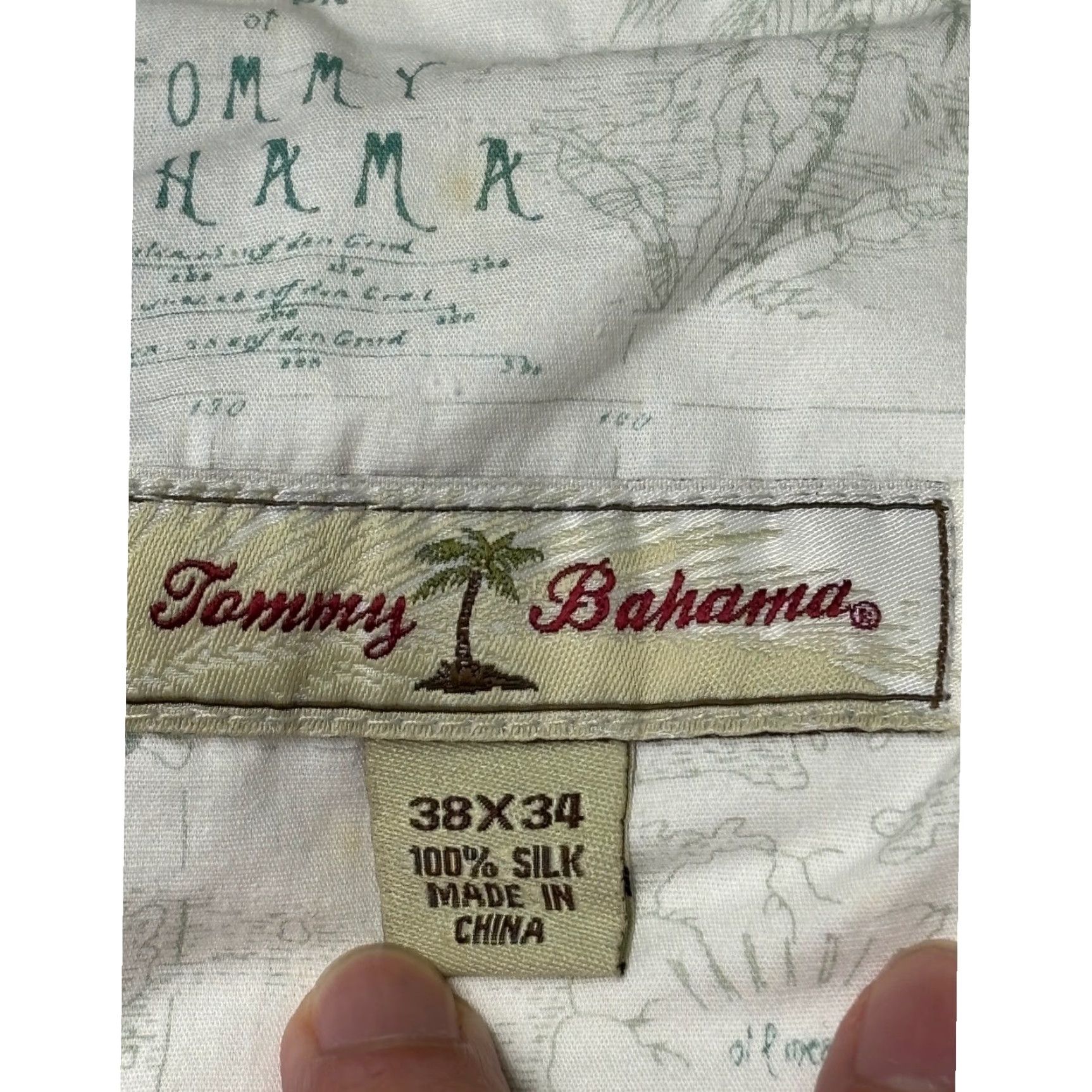 Tommy Bahama Tommy Bahama Dress Pants Men 38x34 Silk Pleated Beige Khaki Relaxed Fit Straight Leg Trousers Size US 38 / EU 54 - 6 Thumbnail