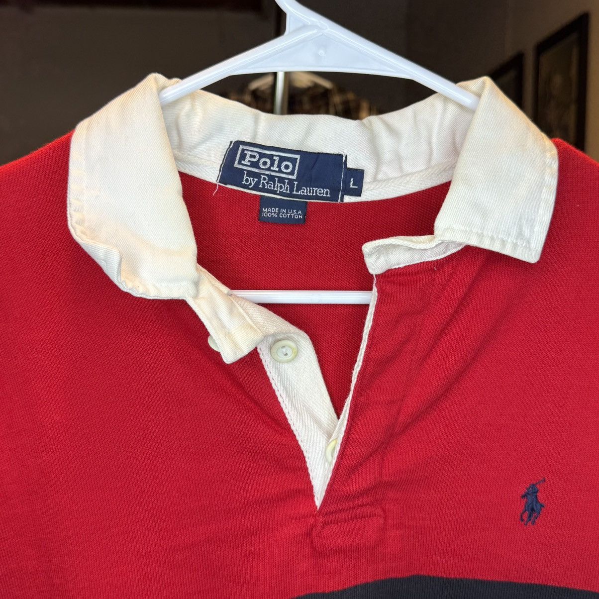 Ralph Lauren Polo red sweater with collar Size US L / EU 52-54 / 3 - 4 Thumbnail