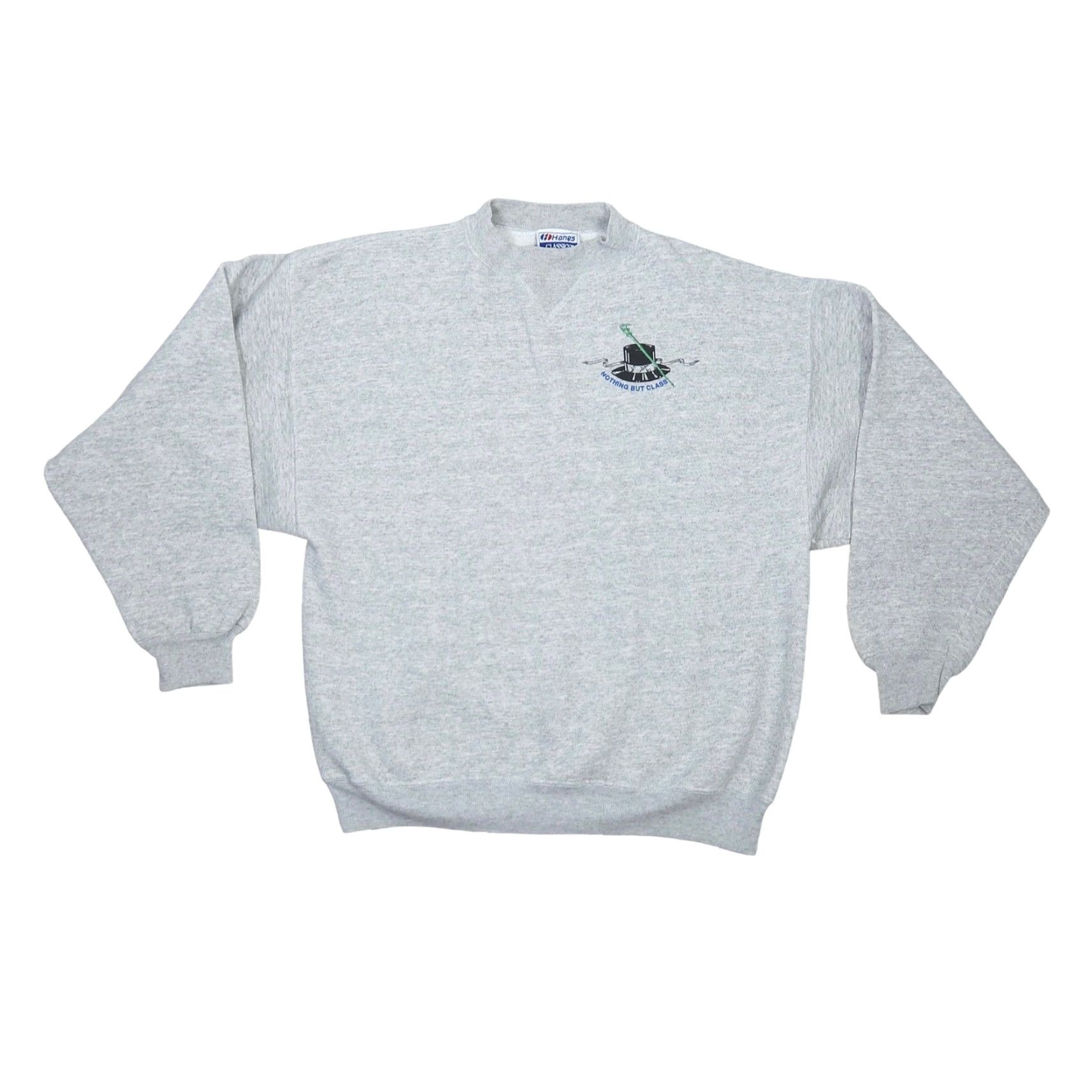 Hanes VINTAGE 90s Hanes Falcons 1990 Senior graduating class Sweatshirt Crew Neck XL Gray University / School / 90s / Sweatshirt / Women Size XL / US 12-14 / IT 48-50 - 2 Thumbnail
