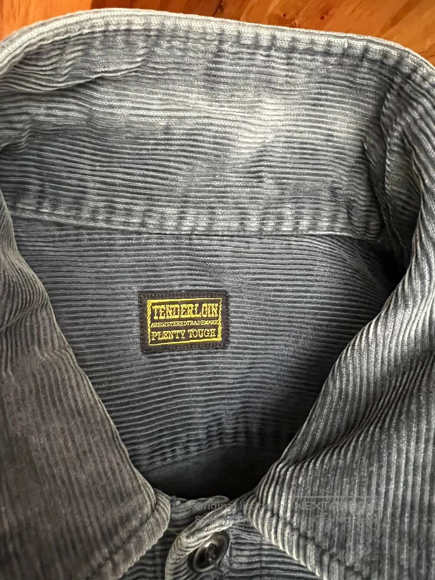 Tenderloin Tenderloin Washed Indigo Corduroy Workshirt. Size US S / EU 44-46 / 1 - 9 Thumbnail
