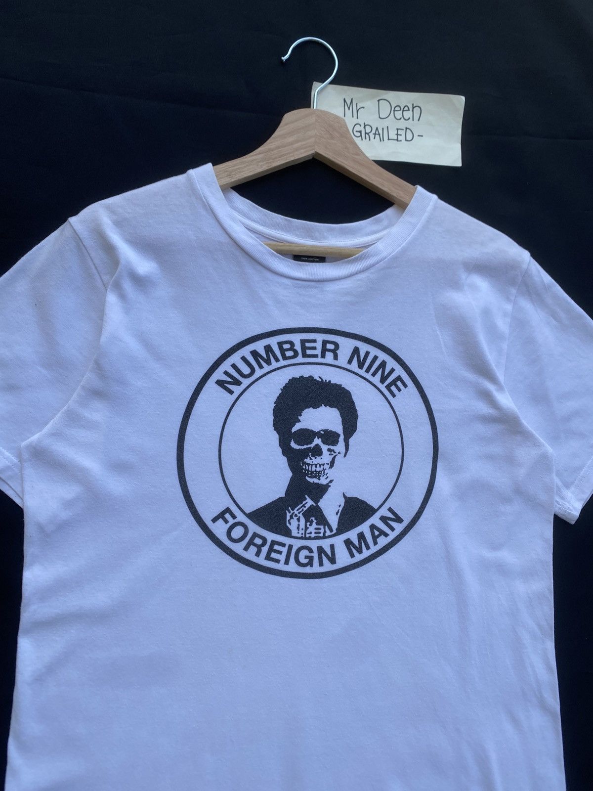 NUMBER NINE FOREIGN MAN Tシャツ ブラックナンバーナイン NUMBER (N