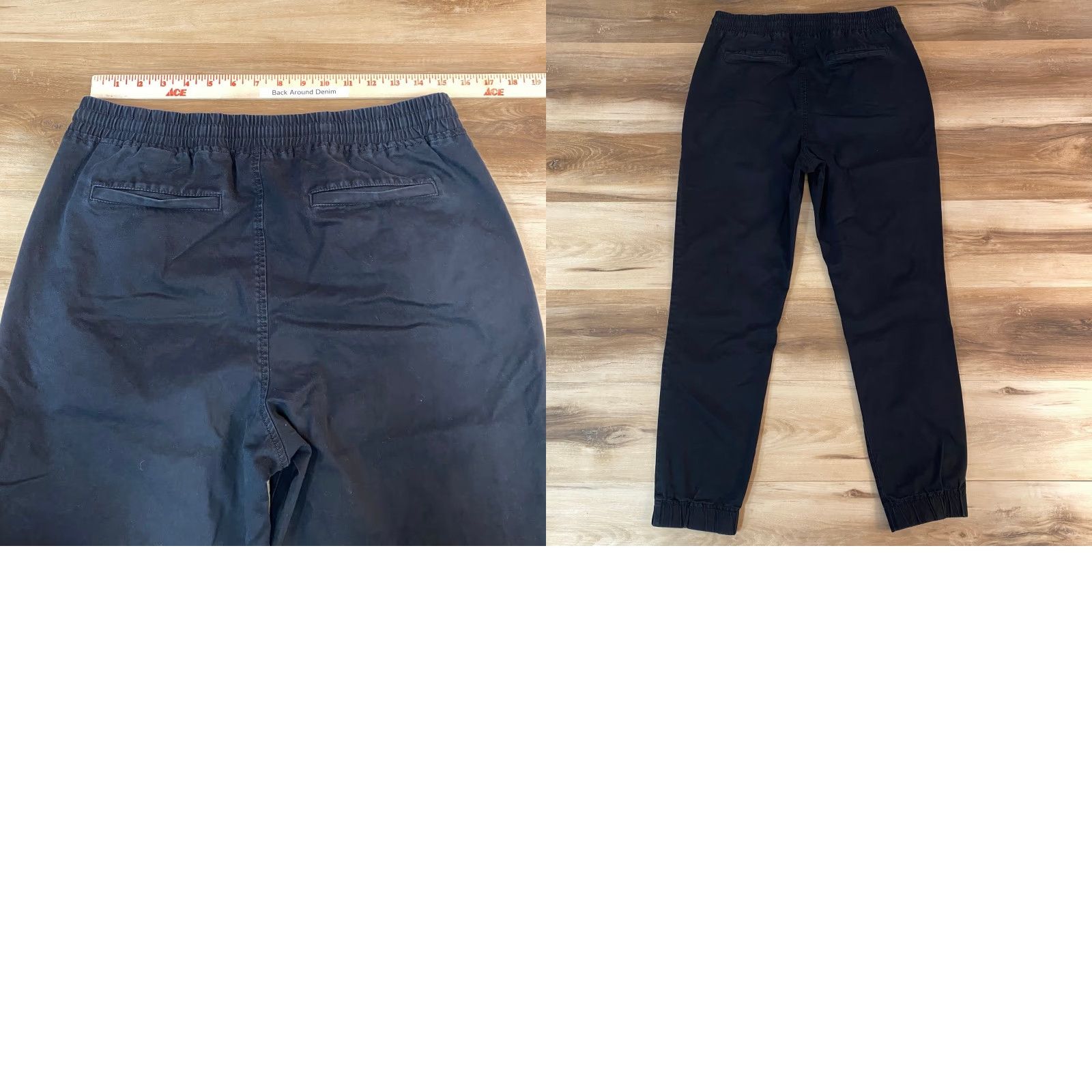 Banana Republic Banana Republic Mens Black Cotton Stretch Jogger Pants Size 33 Drawstring Size US 33 - 8 Thumbnail