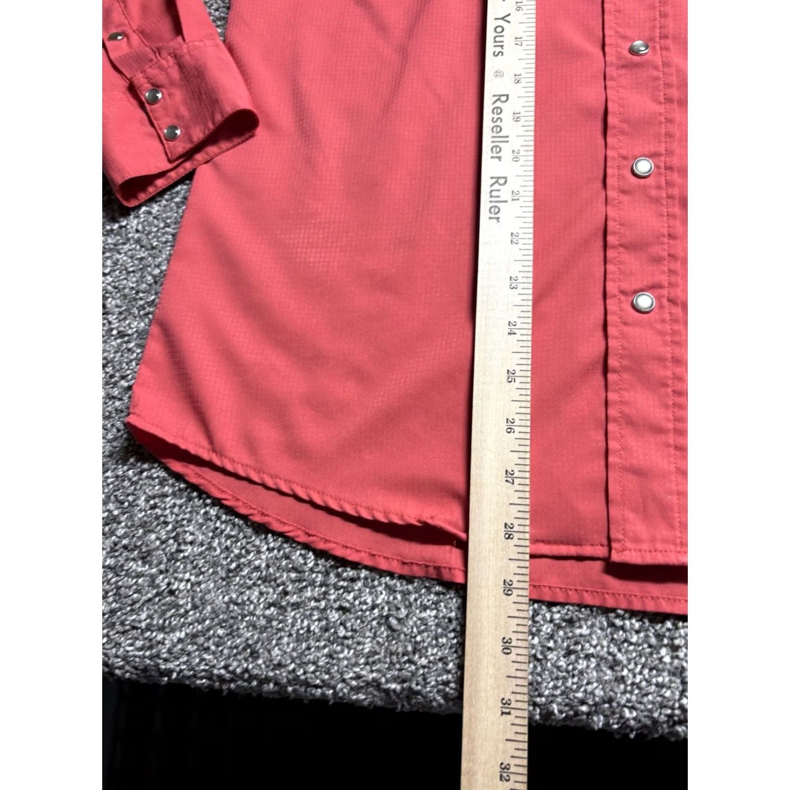Vintage HOOEY Habitat Pearl Snap Fishing Shirt Mens Medium Vent Western Pink Shirt Size US M / EU 48-50 / 2 - 7 Thumbnail