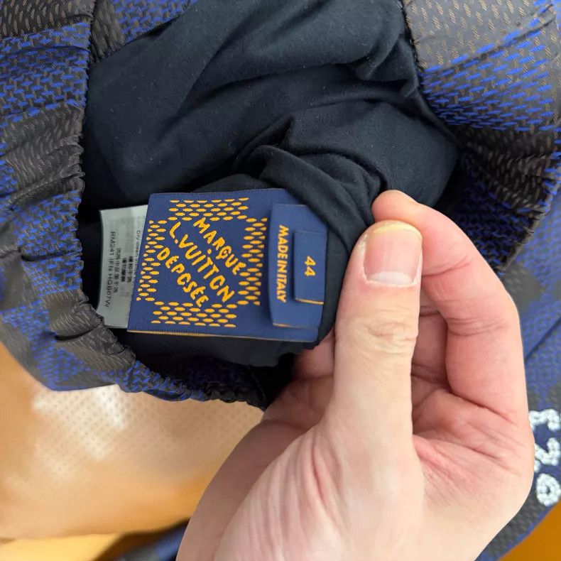 Louis Vuitton Louis Vuitton Blue checkerboard pearl embroidered slogan j Size US S / EU 44-46 / 1 - 6 Thumbnail