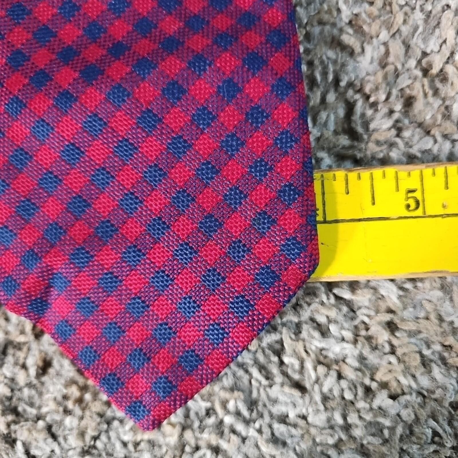 The Unbranded Brand neck tie for men Blue Red Plaid Size ONE SIZE - 5 Thumbnail
