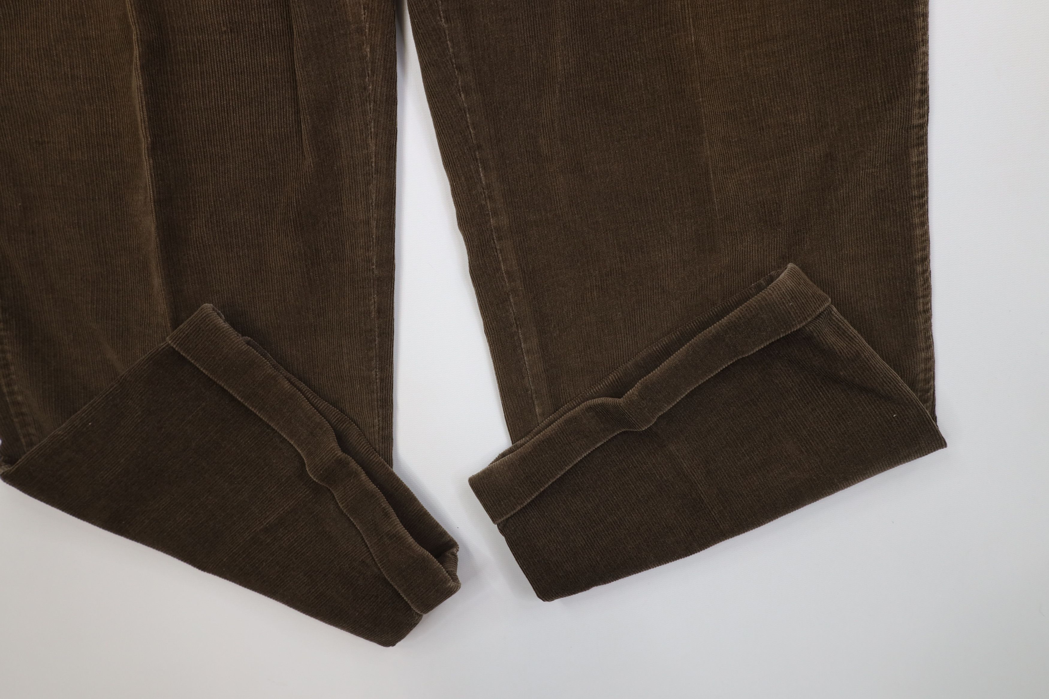 Lands' End Vintage 70s 80s Lands End Wide Leg Corduroy Pants Brown Size US 42 / EU 58 - 5 Thumbnail