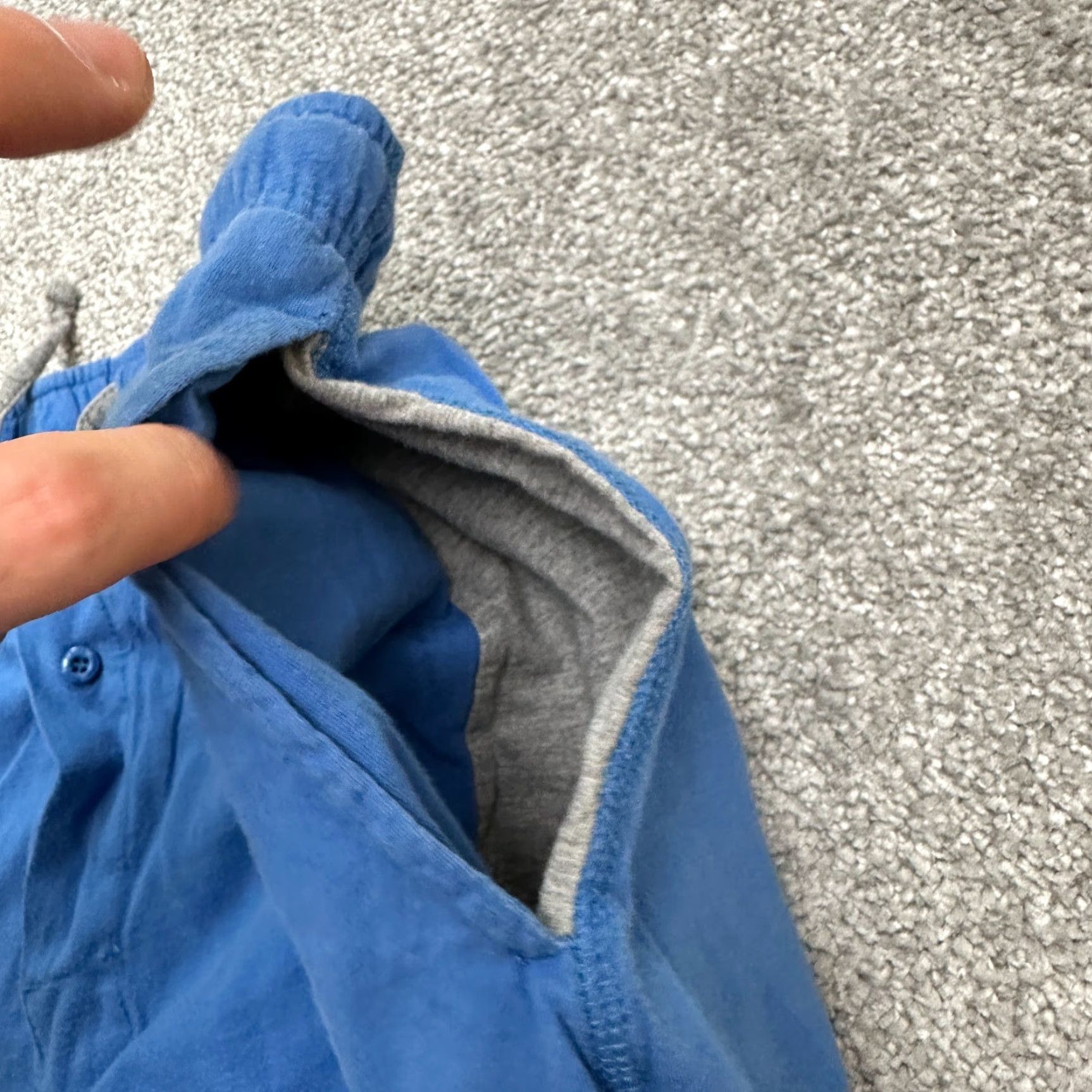 Hanes Hanes Lounge Pants Mens Large Blue Elastic Drawstring 32x28 Cotton Lounge Sweatpants Regular Mens Size US 33 - 6 Thumbnail