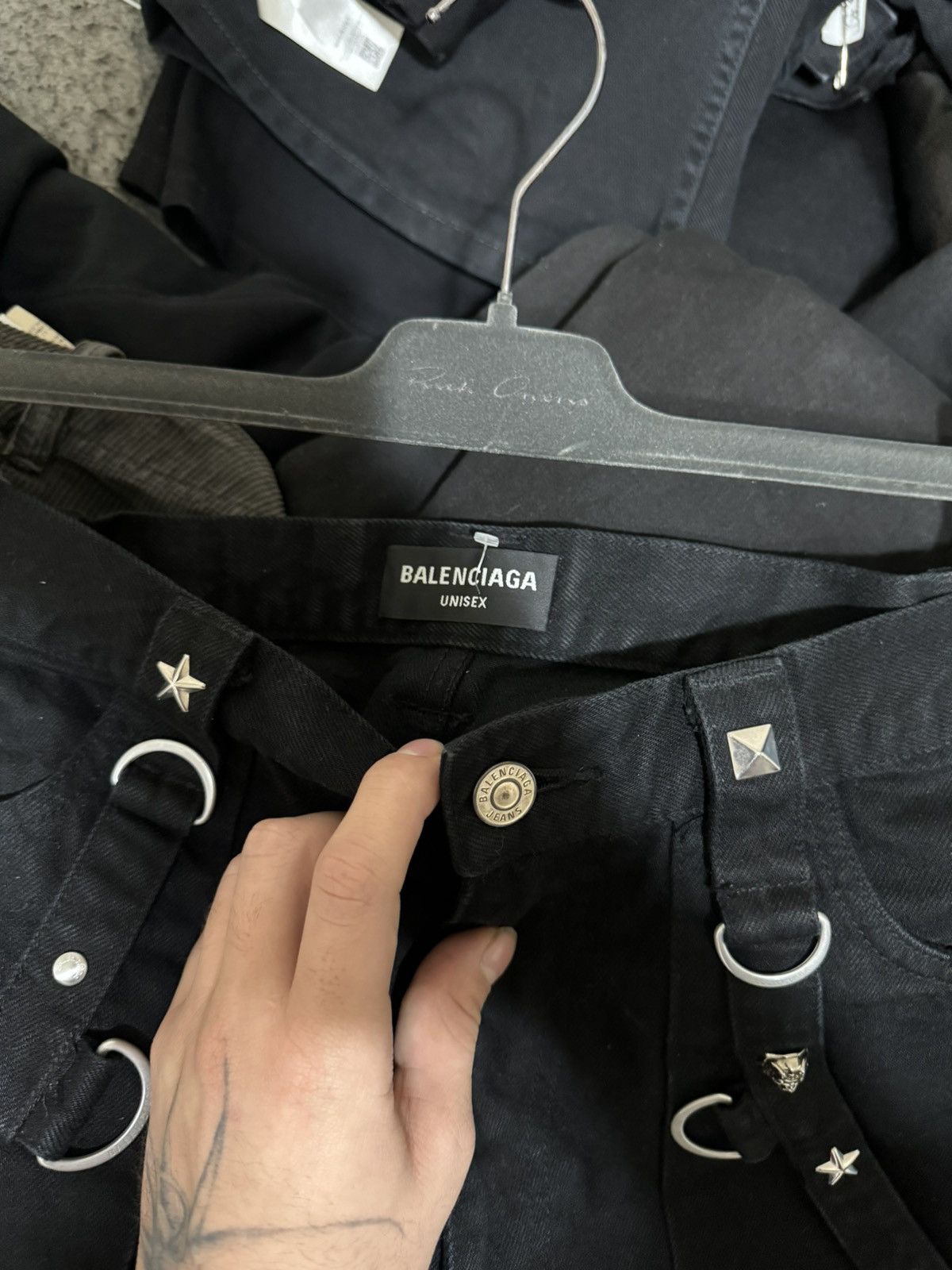 Balenciaga Balenciaga SS22 Black Raver Jeans Size US 31 - 5 Thumbnail