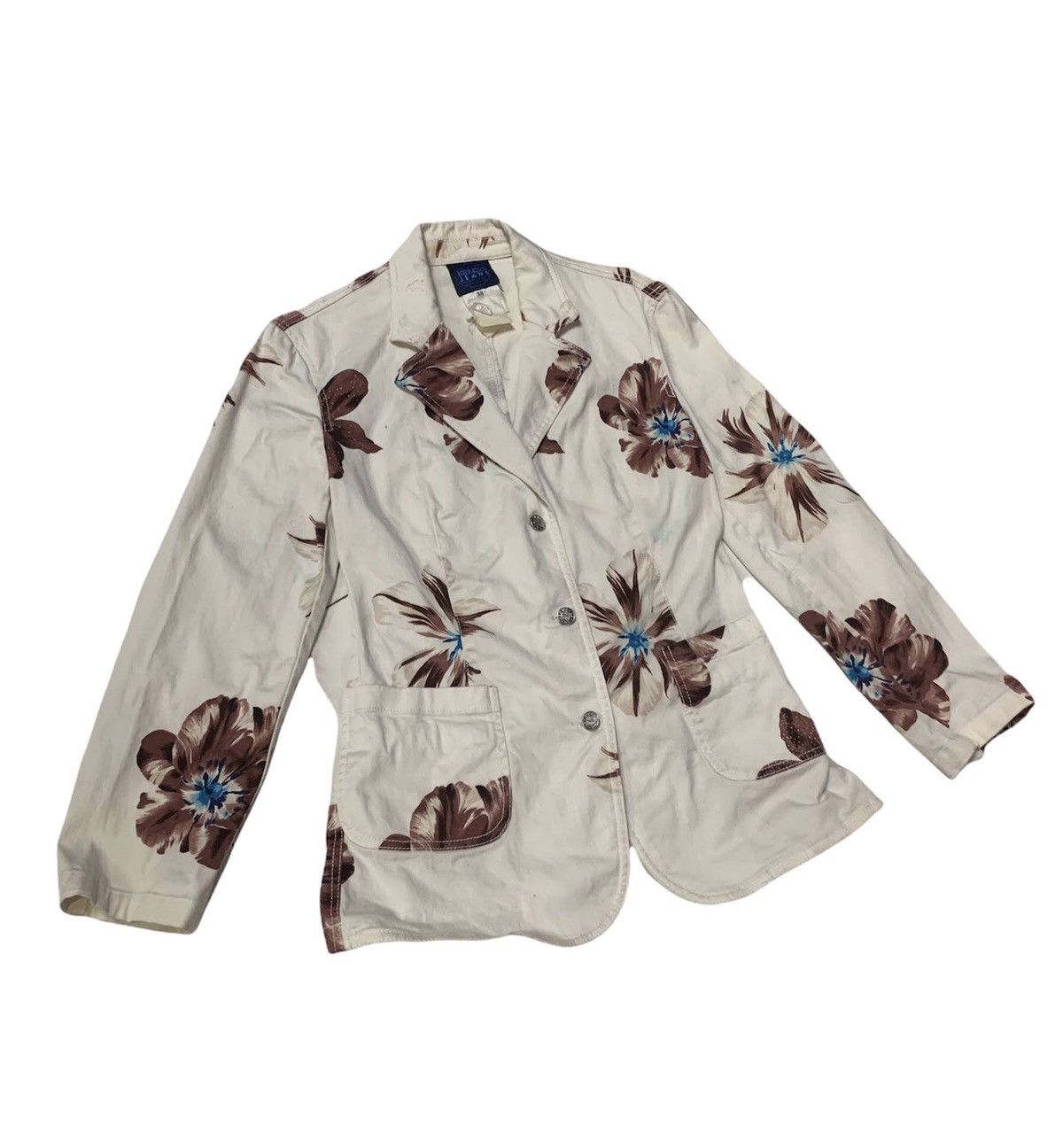 Kenzo × Vintage STEAL💥 VTG Kenzo Floral Art Blazer for Women Size M / US 6-8 / IT 42-44 - 3 Thumbnail