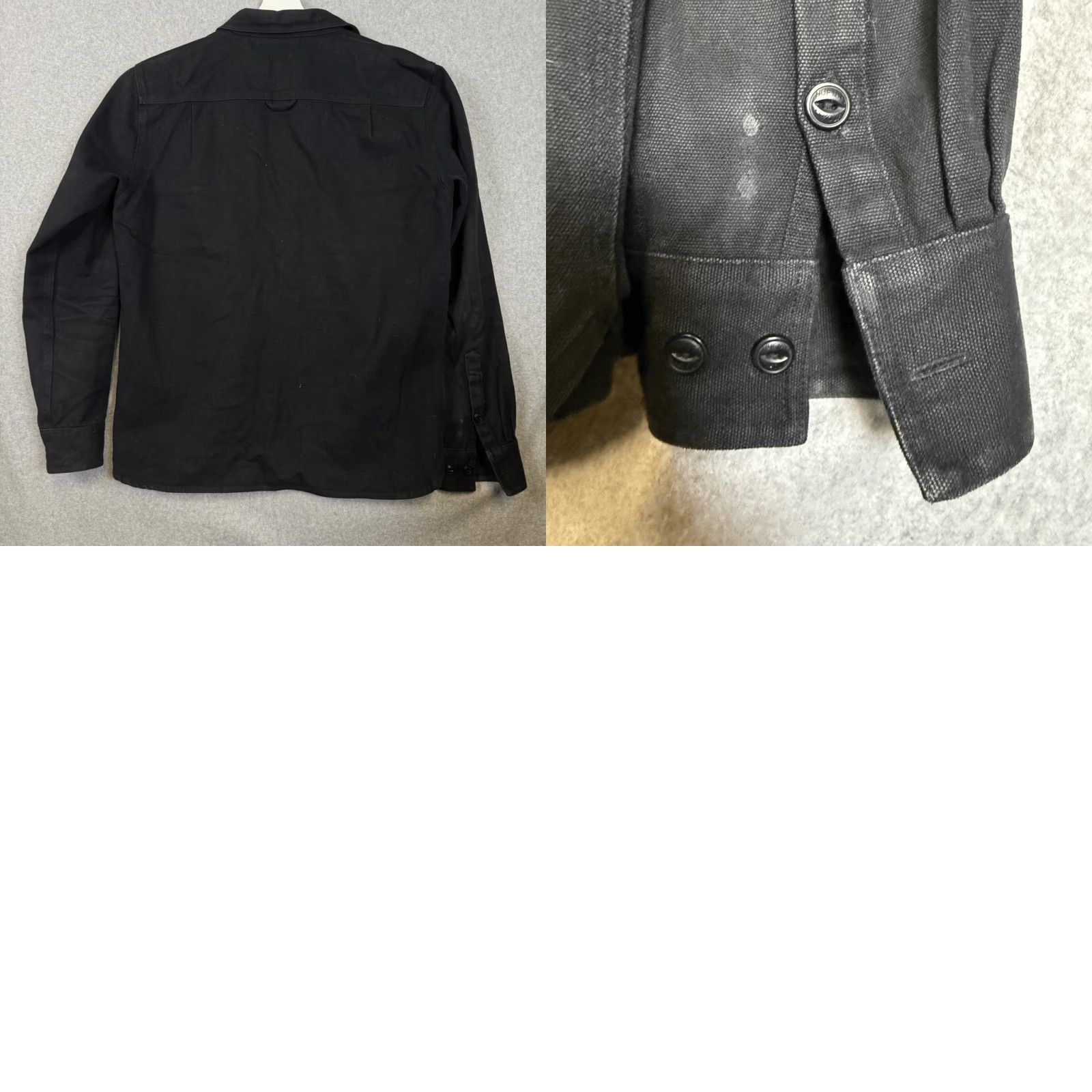 Huf Huf Mfg Co Worldwide Denim Shirt Jacket Button Front Black M Mens Jeans Shirt Jacket Denim Style Size US M / EU 48-50 / 2 - 8 Thumbnail