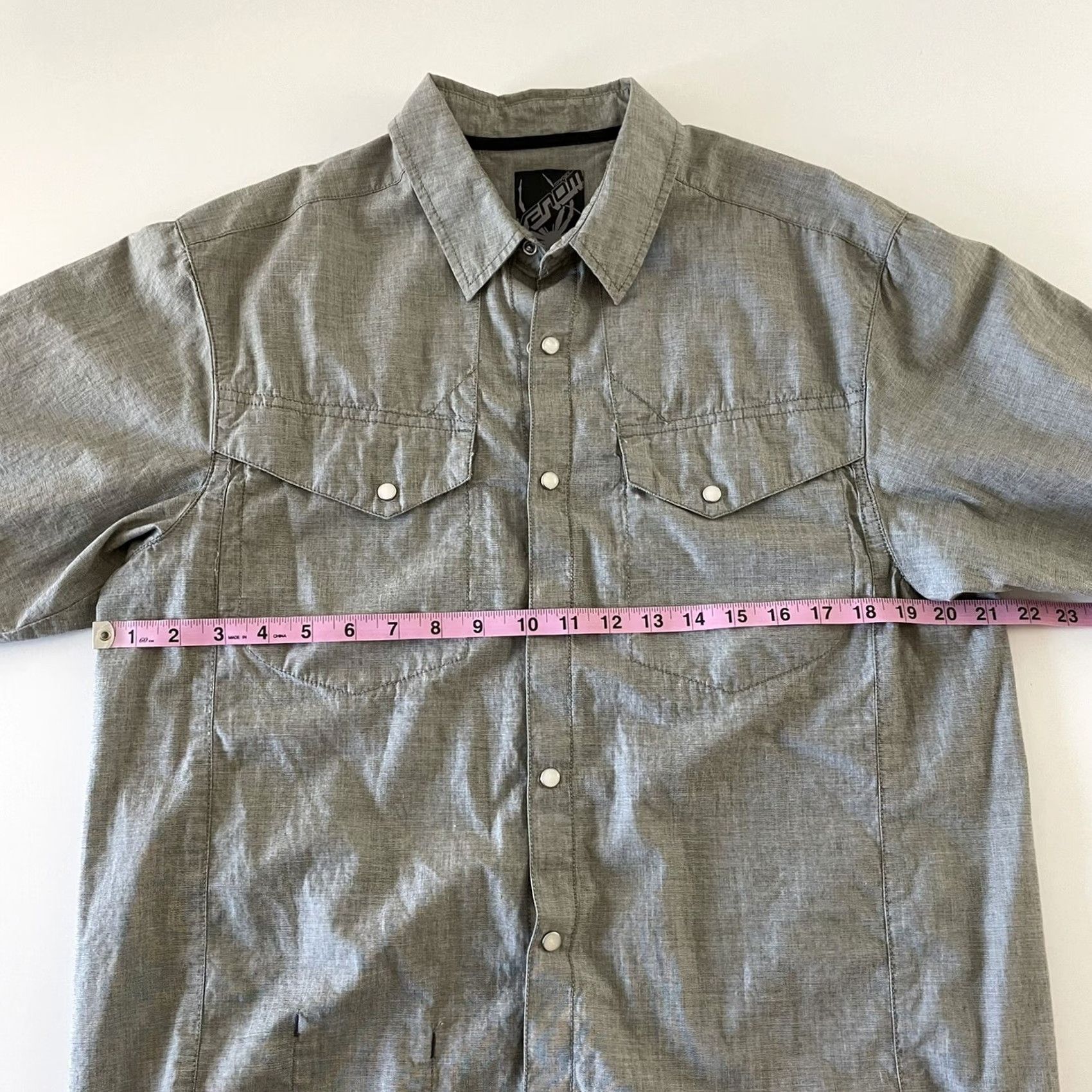 Spyder Spyder Venom Short Sleeve Button-Up Shirt Men's M Green Gray Size US M / EU 48-50 / 2 - 4 Thumbnail