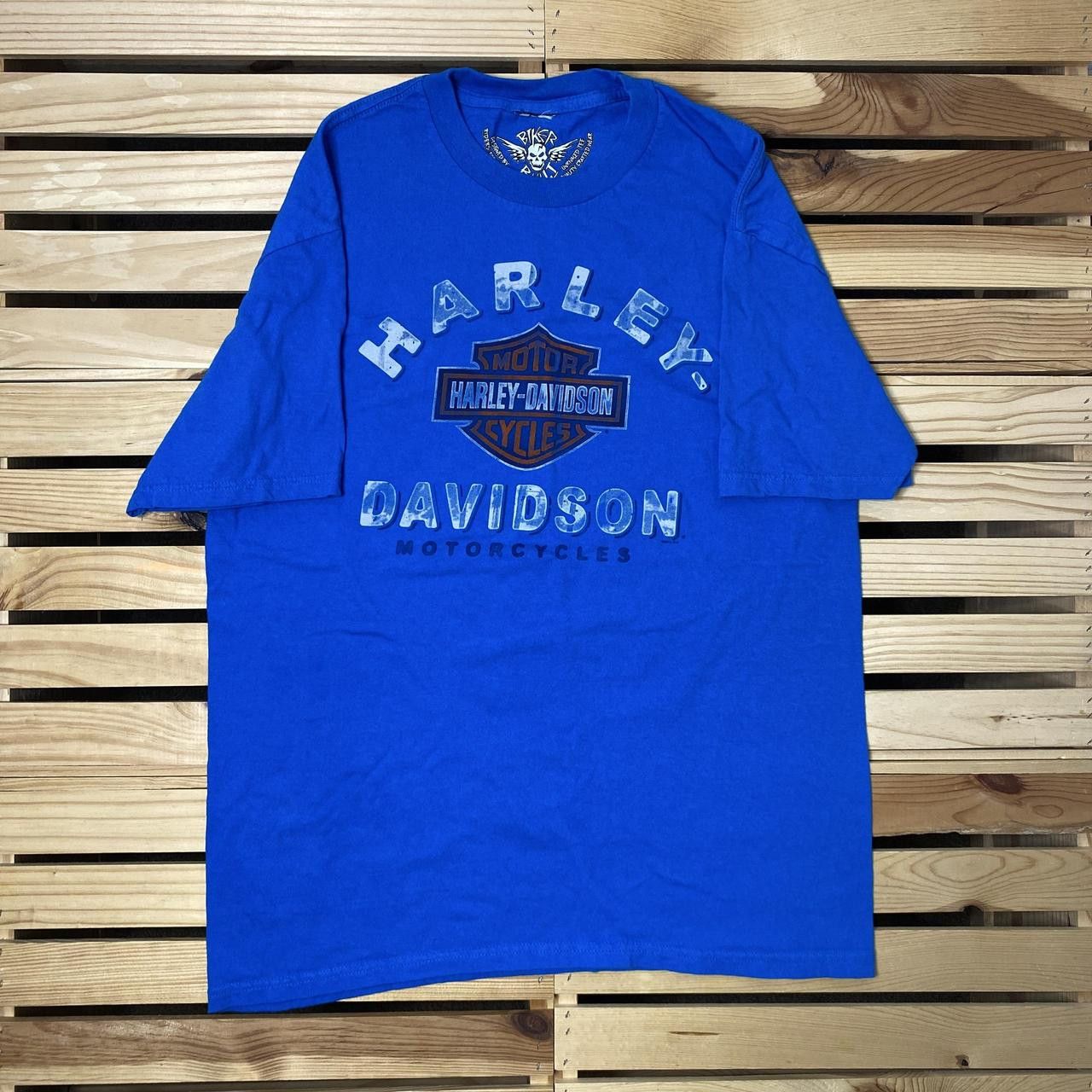 Harley Davidson Harley Davidson FL 2015 Blue Biker Surf Tee Size Large Size US L / EU 52-54 / 3 - 2 Thumbnail