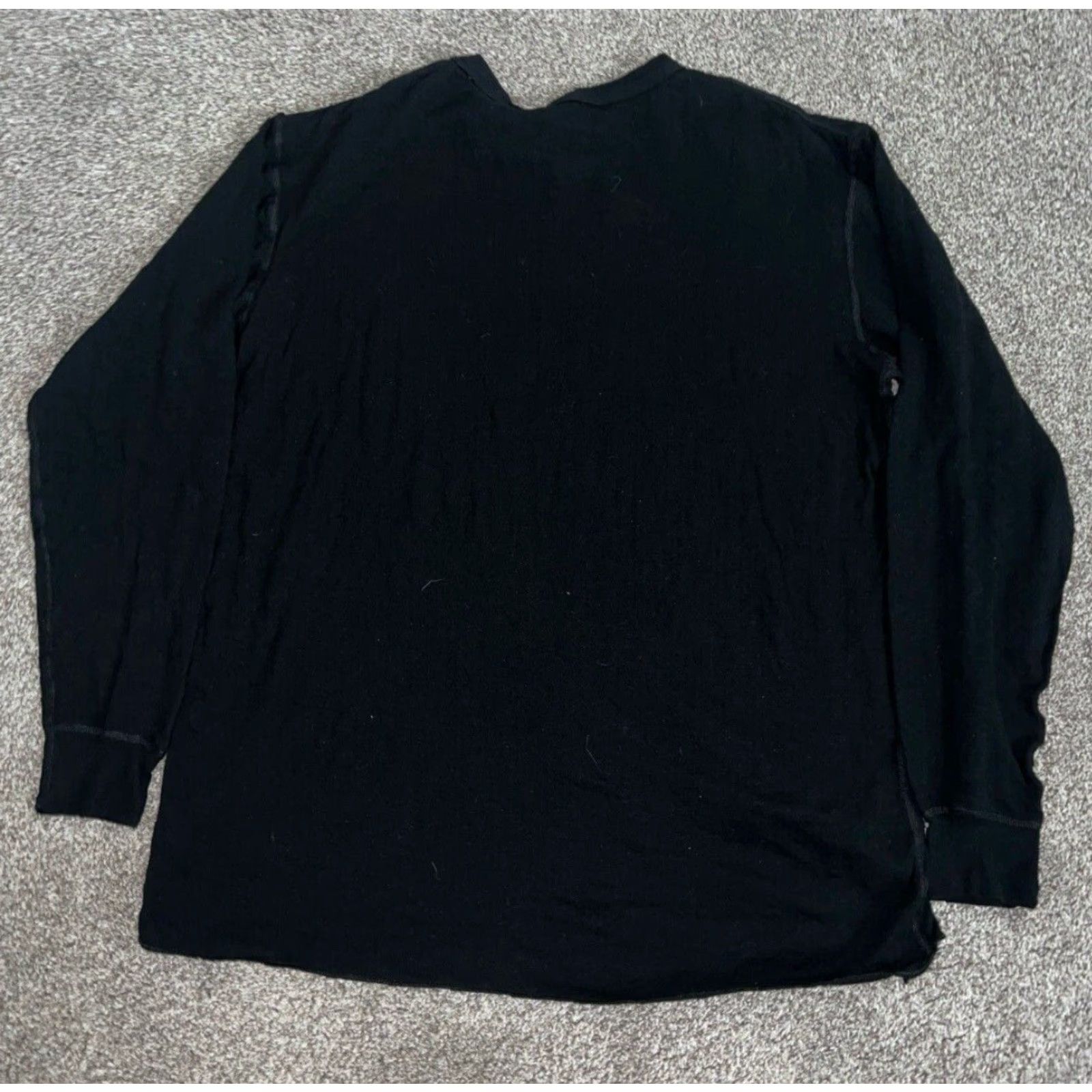 Vintage VINTAGE ColdPruf Black Longsleeve Baselayer Shirt Mens XLT Big & Tall Size US XL / EU 56 / 4 - 4 Thumbnail