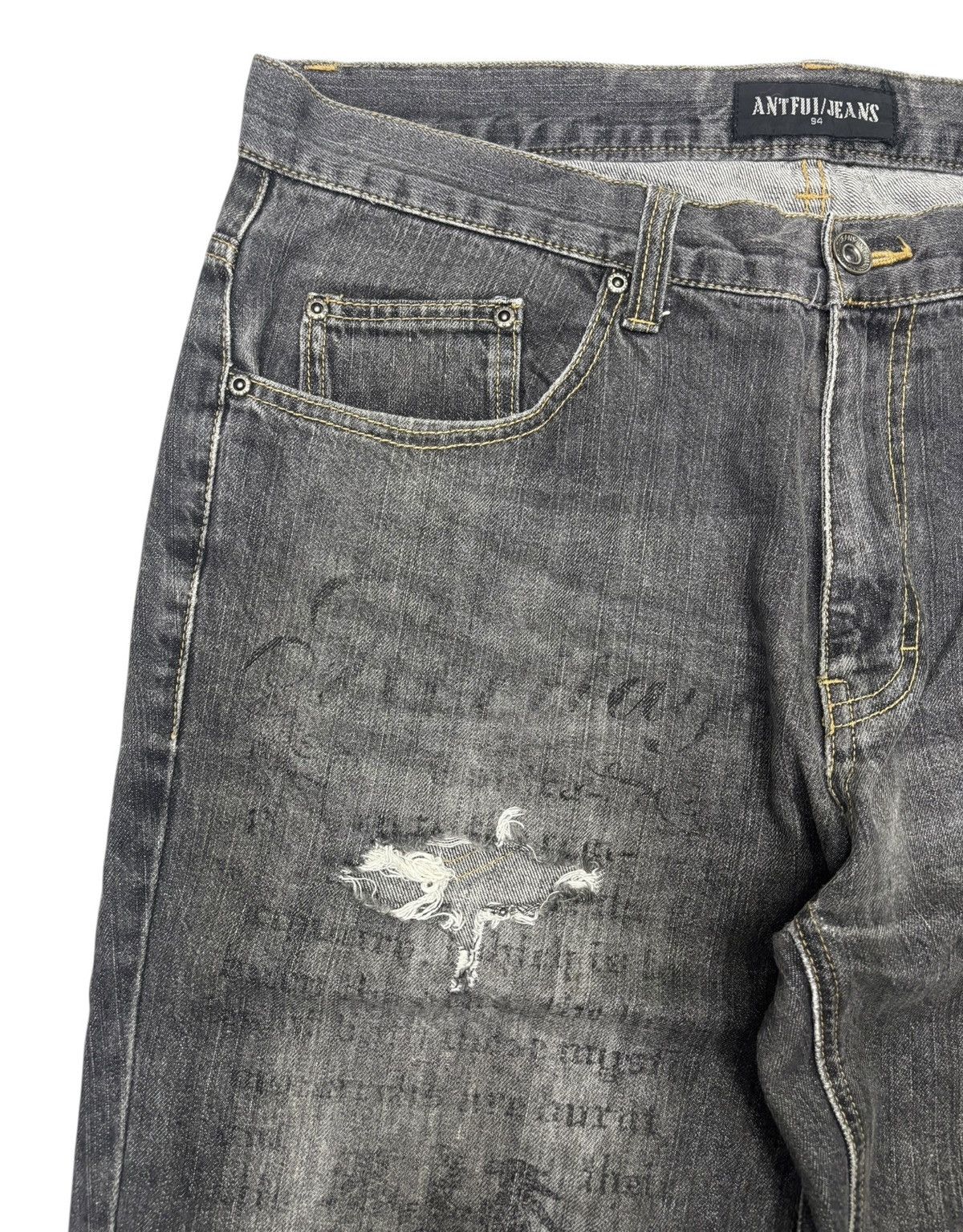 If Six Was Nine 🔥BAGGY JEANS POEM LIKE CDG JUNYA WATANABE I6W9 ANTFUI JEANS Size US 38 / EU 54 - 10 Thumbnail