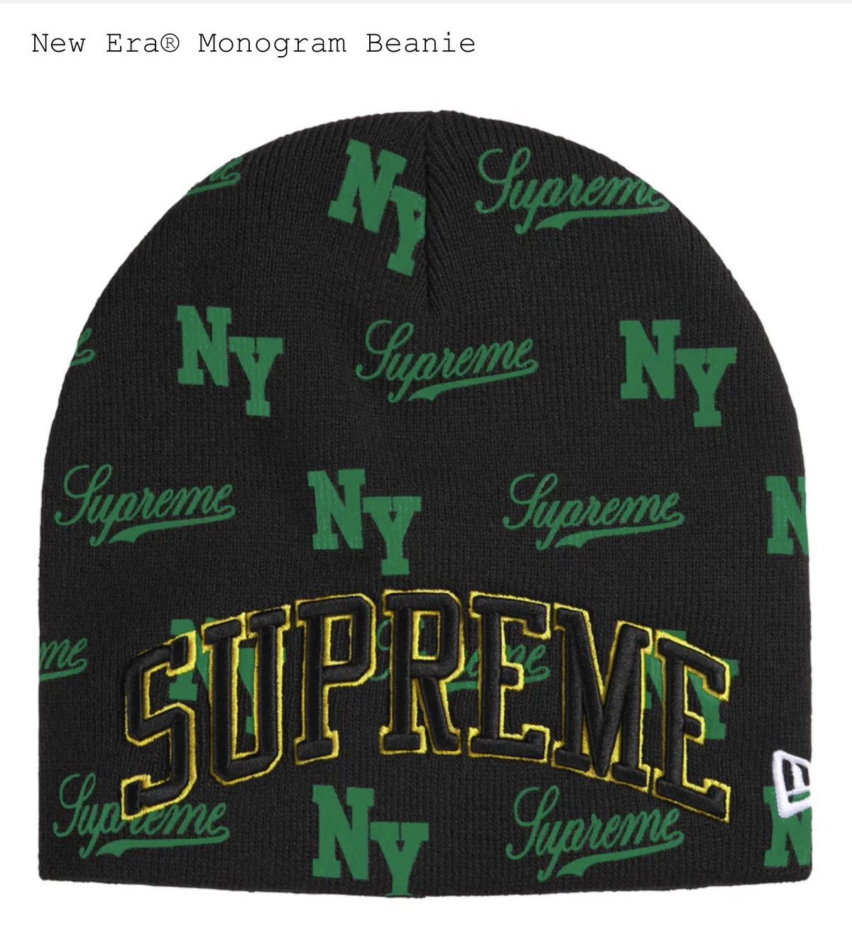 New Era New Era Monogram Beanie Size ONE SIZE - 1 Thumbnail