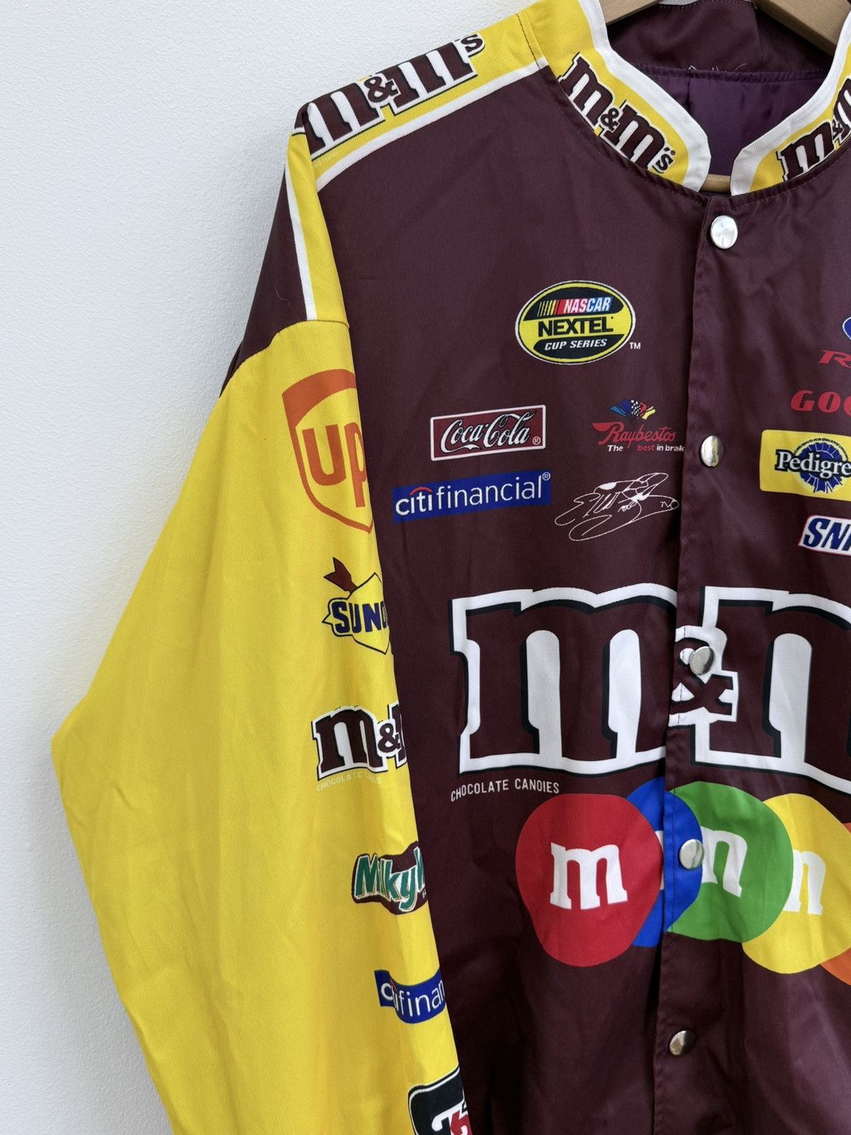 NASCAR Vintage M&Ms NASCAR Racing Jacket Y2K 90s Size US L / EU 52-54 / 3 - 4 Thumbnail