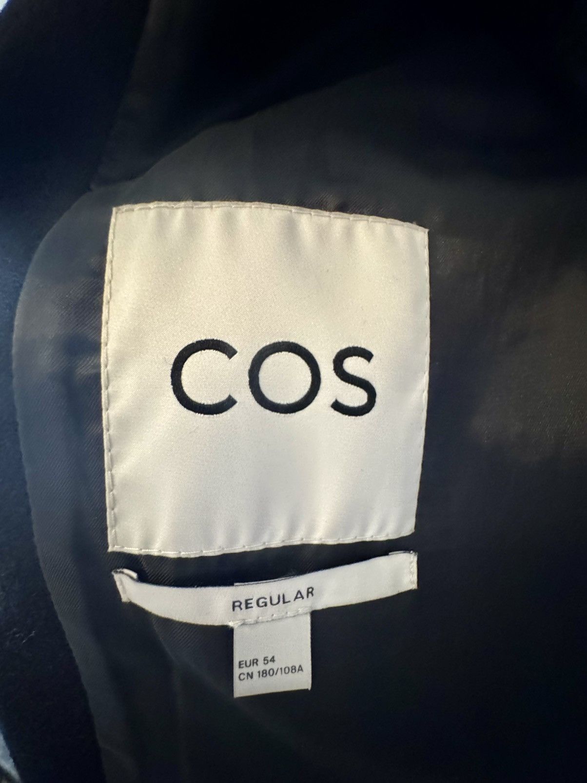 Cos Cos Black Overcoat Size 54/XL Size US L / EU 52-54 / 3 - 3 Thumbnail