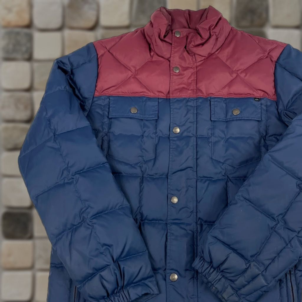 Quiksilver Quiksilver Jacket Men S Blue Down Puffer Full Zip Hiking Skiing Camp Quilted Size US S / EU 44-46 / 1 - 1 Thumbnail