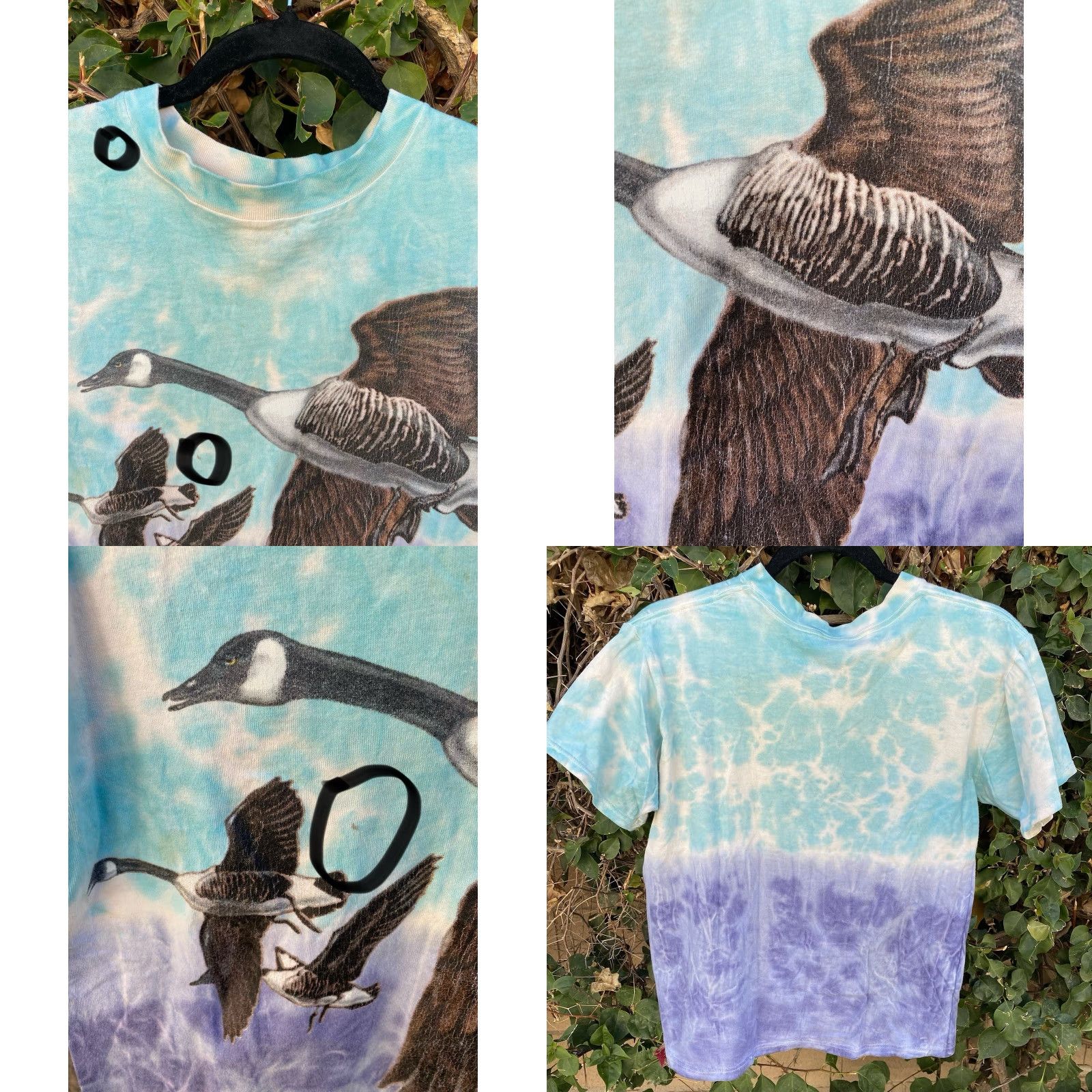 Fruit Of The Loom VINTAGE Canada Goose Graphic Tee Tie Dye T Shirt Worn Size M Nature Tee 90s Size US M / EU 48-50 / 2 - 9 Thumbnail