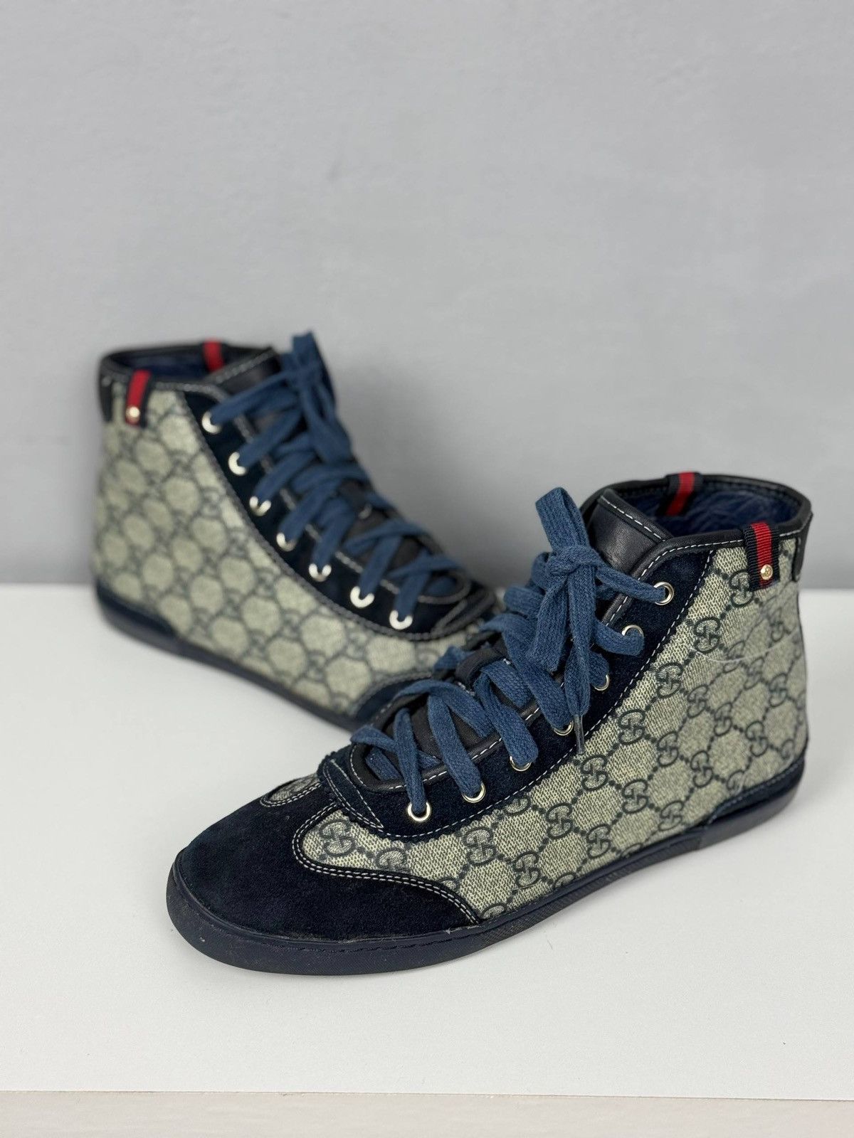 Gucci Gucci GG Monogram Canvas High Top Sneakers Size US 8.5 / IT 38.5 - 1 Thumbnail