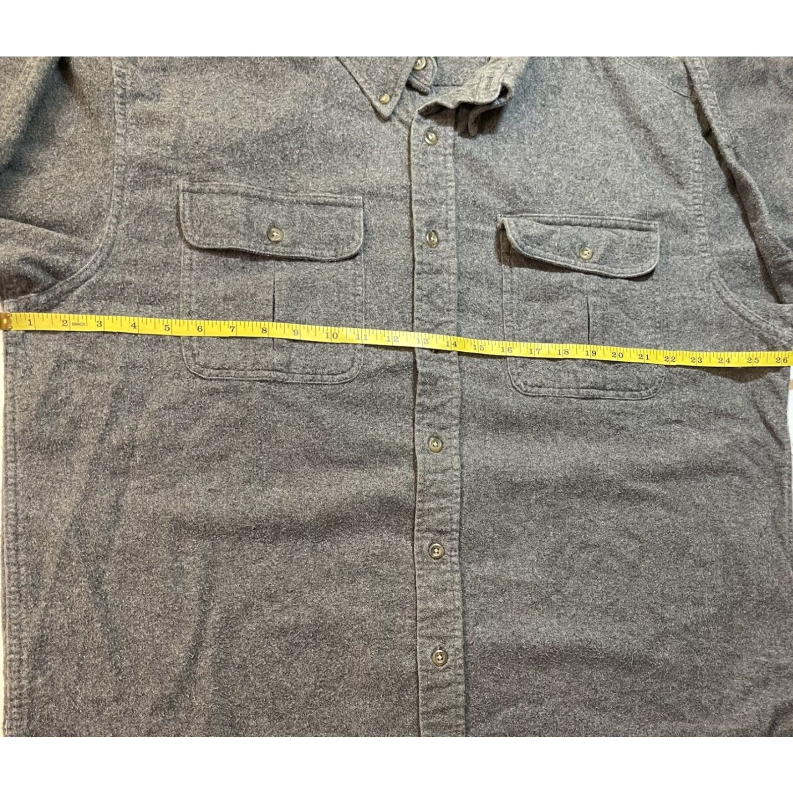 Vintage VINTAGE Cabela's Chamois Flannel Shirt Heavyweight Button-Up Men’s Big & Tall XLT Gray Hunting Size US XL / EU 56 / 4 - 5 Thumbnail
