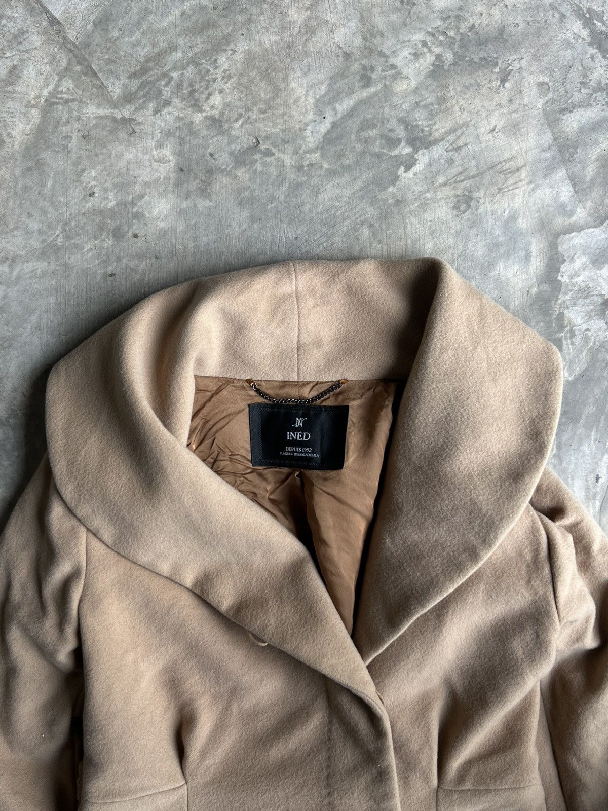 Yohji Yamamoto Ined Wool Long Coat by Yohji Yamamoto Size US XXS / EU 40 - 3 Thumbnail