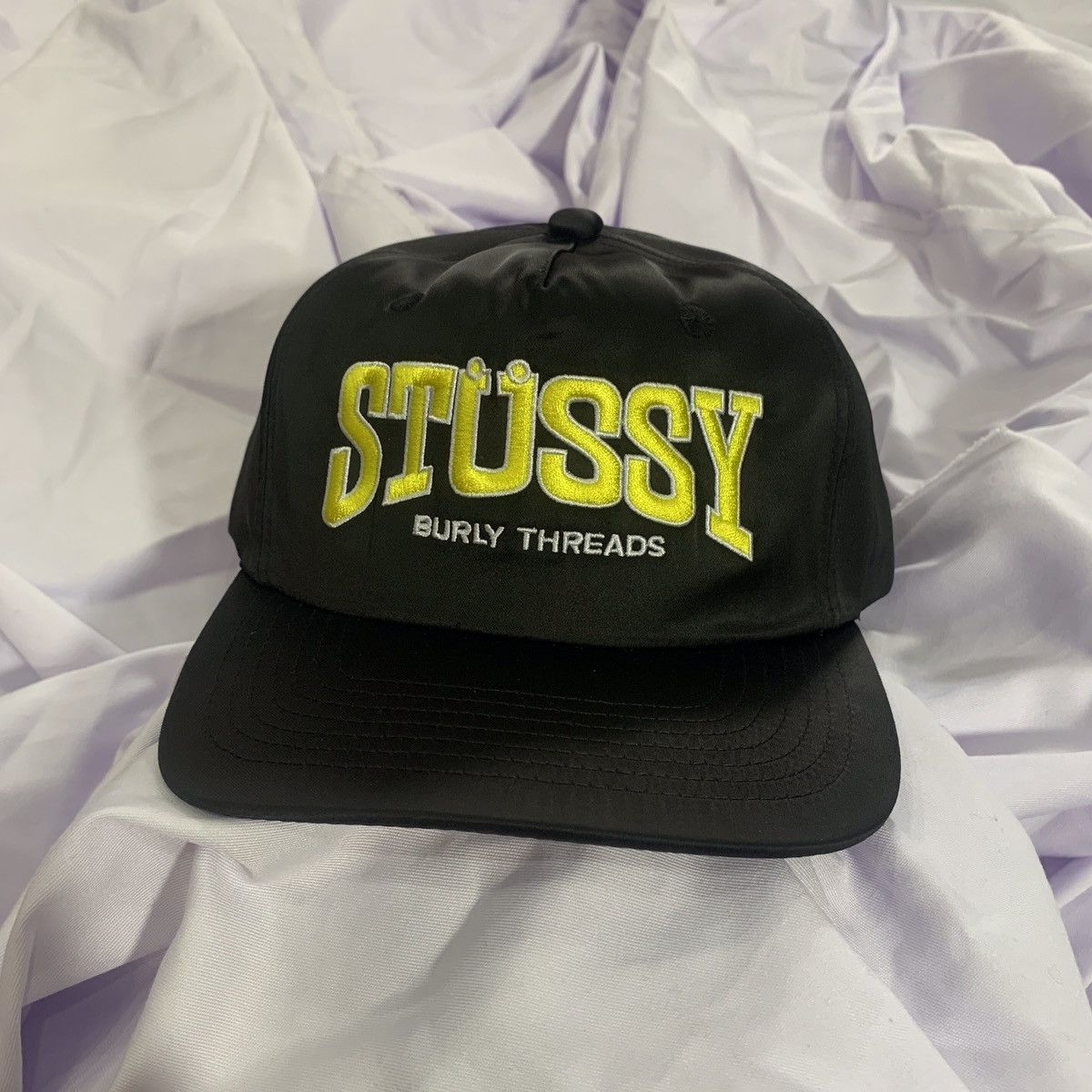 Stussy Stussy Burly Threads Cap Black Size ONE SIZE - 1 Thumbnail