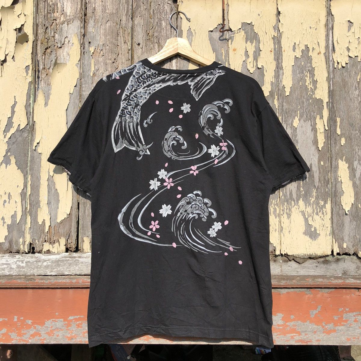 Japanese Brand Vintage y2k Koi Fish Sukajan Tshirt Size US M / EU 48-50 / 2 - 7 Thumbnail
