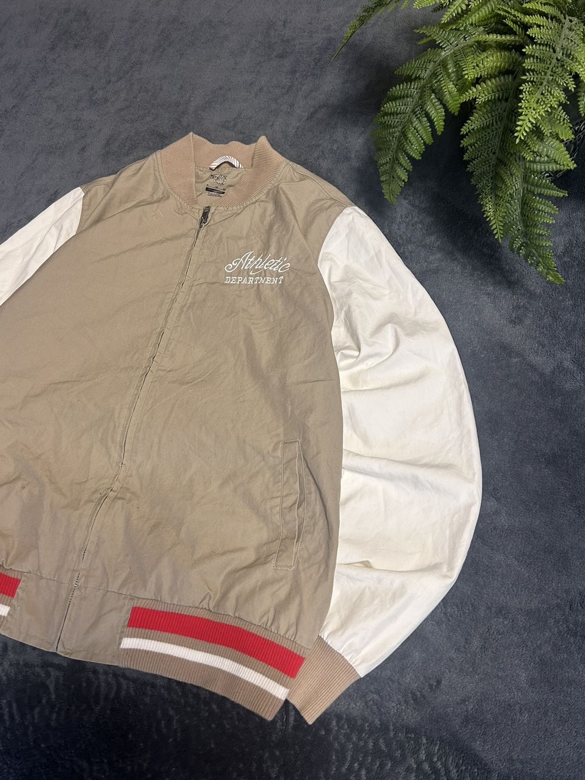 Nike × Vintage 90s Vintage Nike Athletic Big Logo Back Retro Jacket Size US XL / EU 56 / 4 - 6 Thumbnail