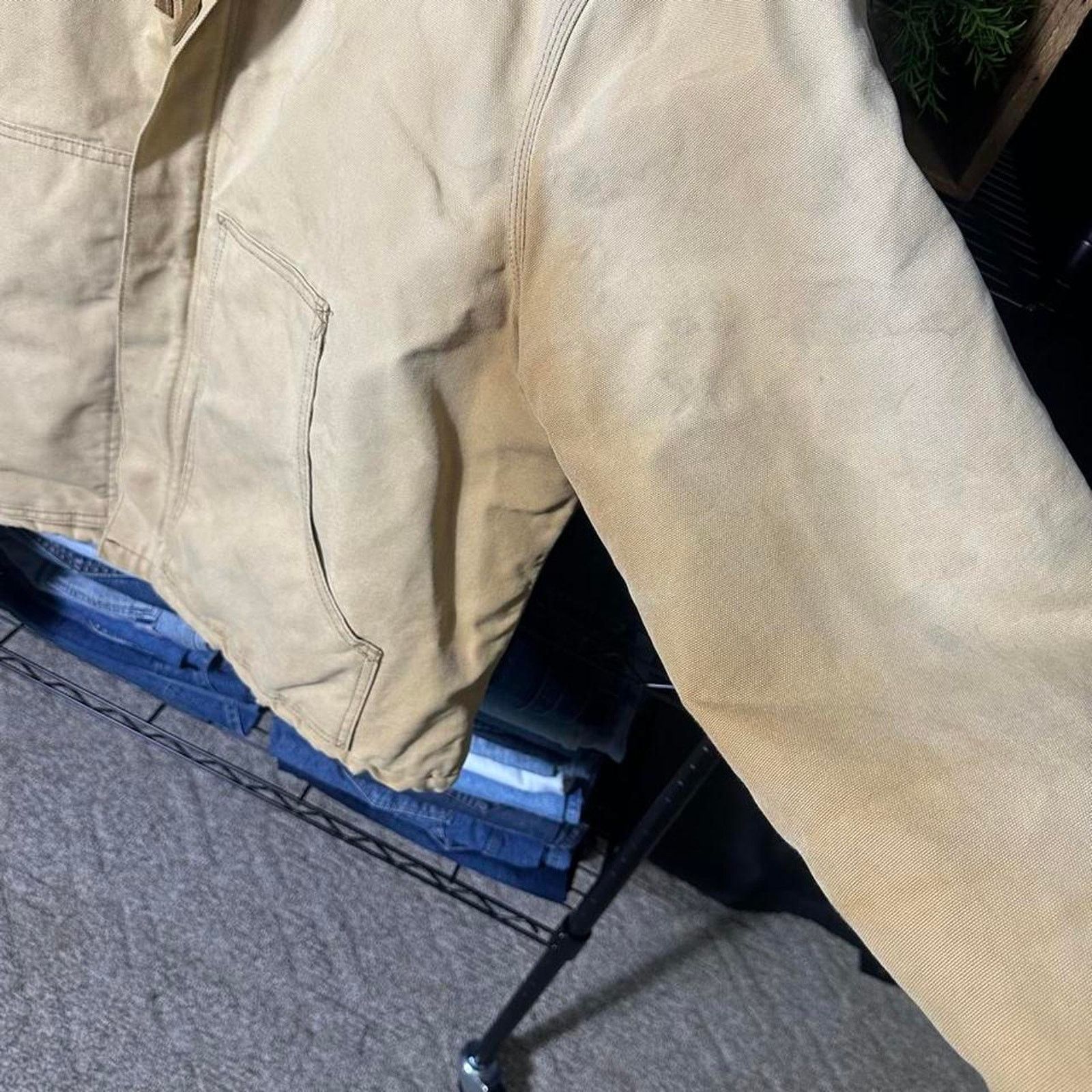 Carhartt Vintage Carhartt Tan Brown Arctic Detroit Jacket J02 J22 (?) Size US XL / EU 56 / 4 - 5 Thumbnail