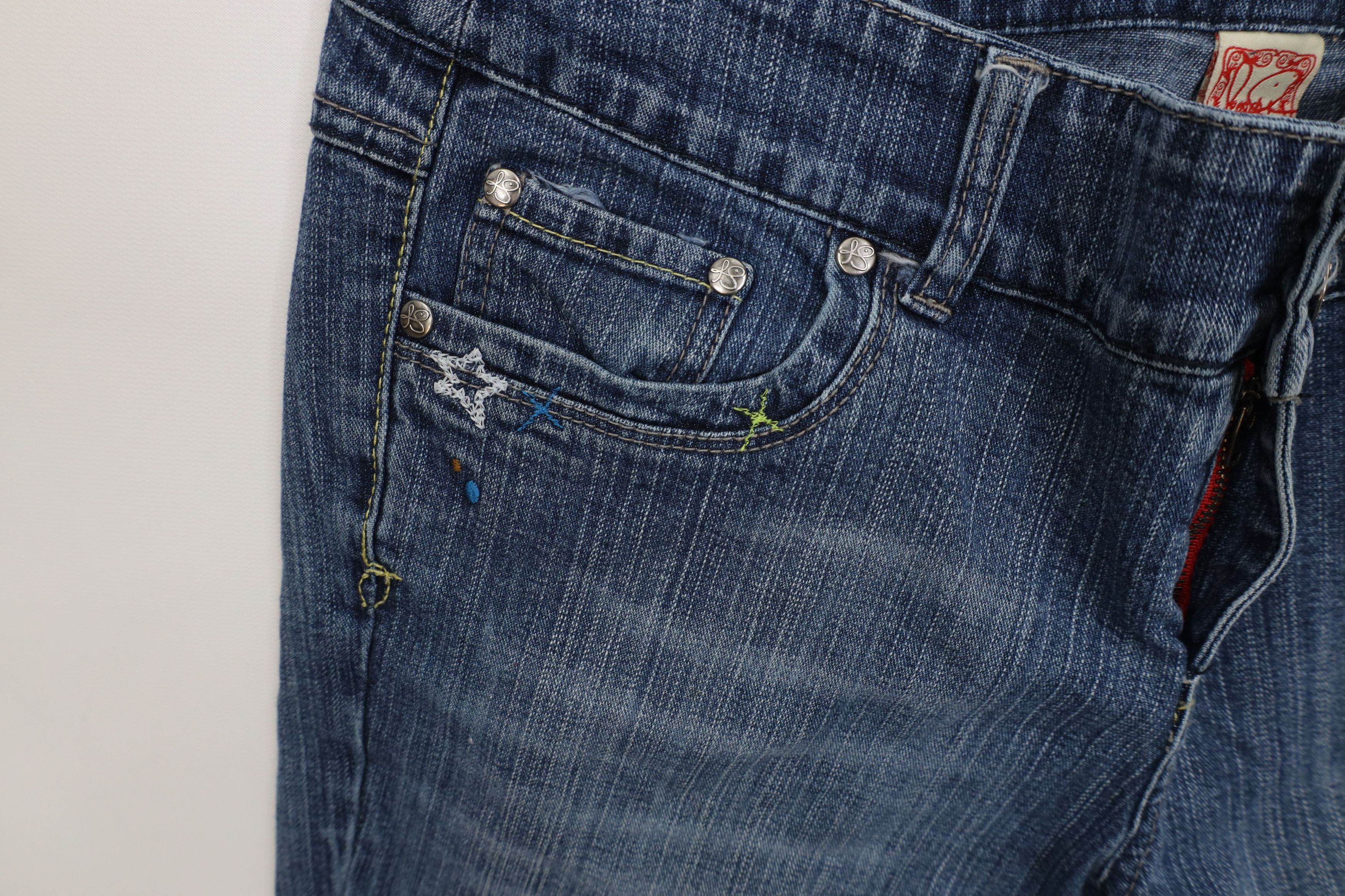 Vintage Vintage Y2K Jessica Simpson Wide Leg Denim Jeans Stretch Size 30" / US 8 / IT 44 - 9 Thumbnail