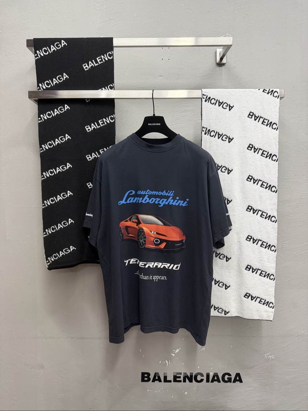Balenciaga Balenciaga x Automobili Lamborghini Car Print T-Shirt Size M Size US M / EU 48-50 / 2 - 1 Thumbnail