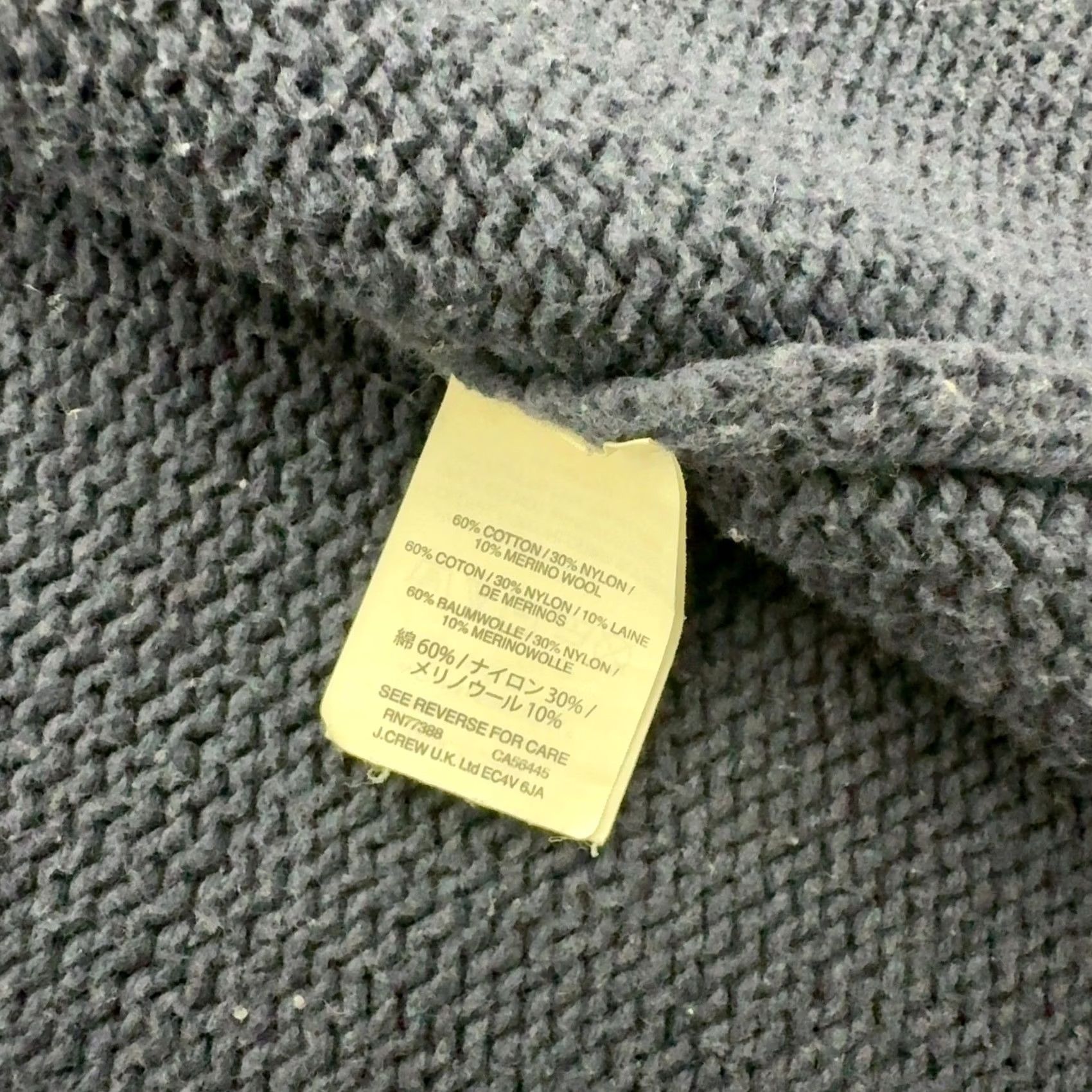 J.Crew J.Crew Cardigan Womens M Navy Blue Cotton Nylon Wool Open Front Shawl Classic Cardigan Sweater Knit Long Sleeve Casual Workwear Womens M Navy Blue Size M / US 6-8 / IT 42-44 - 6 Thumbnail